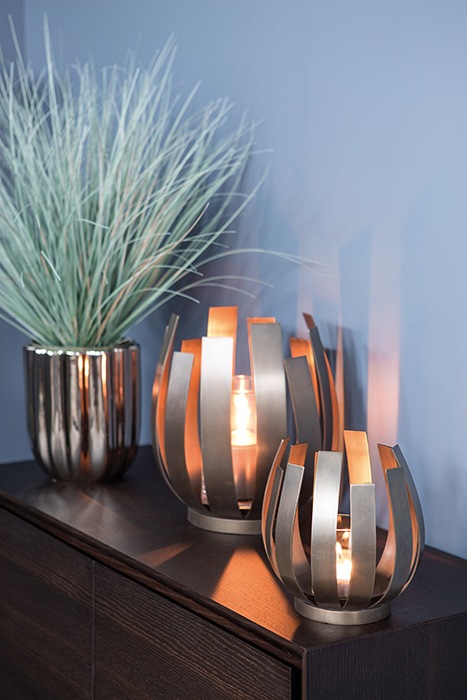 Fink Windlicht »ORFEA, Weihnachtsdeko« aus Edelstahl inkl. Glaszylinder, ve günstig online kaufen