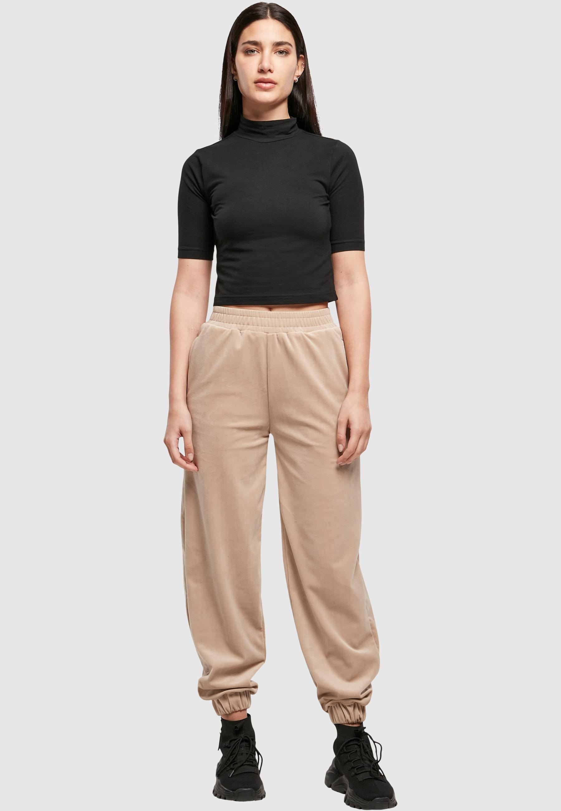 URBAN CLASSICS Jogginghose »Urban Classics Damen Ladies High Waist Ballon Velvet Sweat Pants«