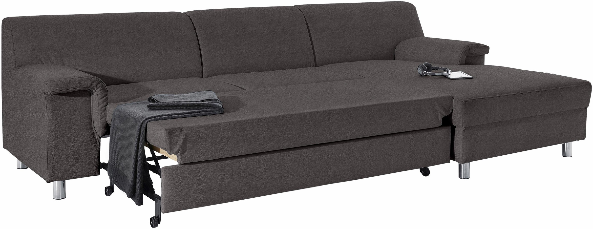 DOMO collection Ecksofa »Jamie, modern und elegant, Fußhöhe 9cm, L-Form,« w günstig online kaufen