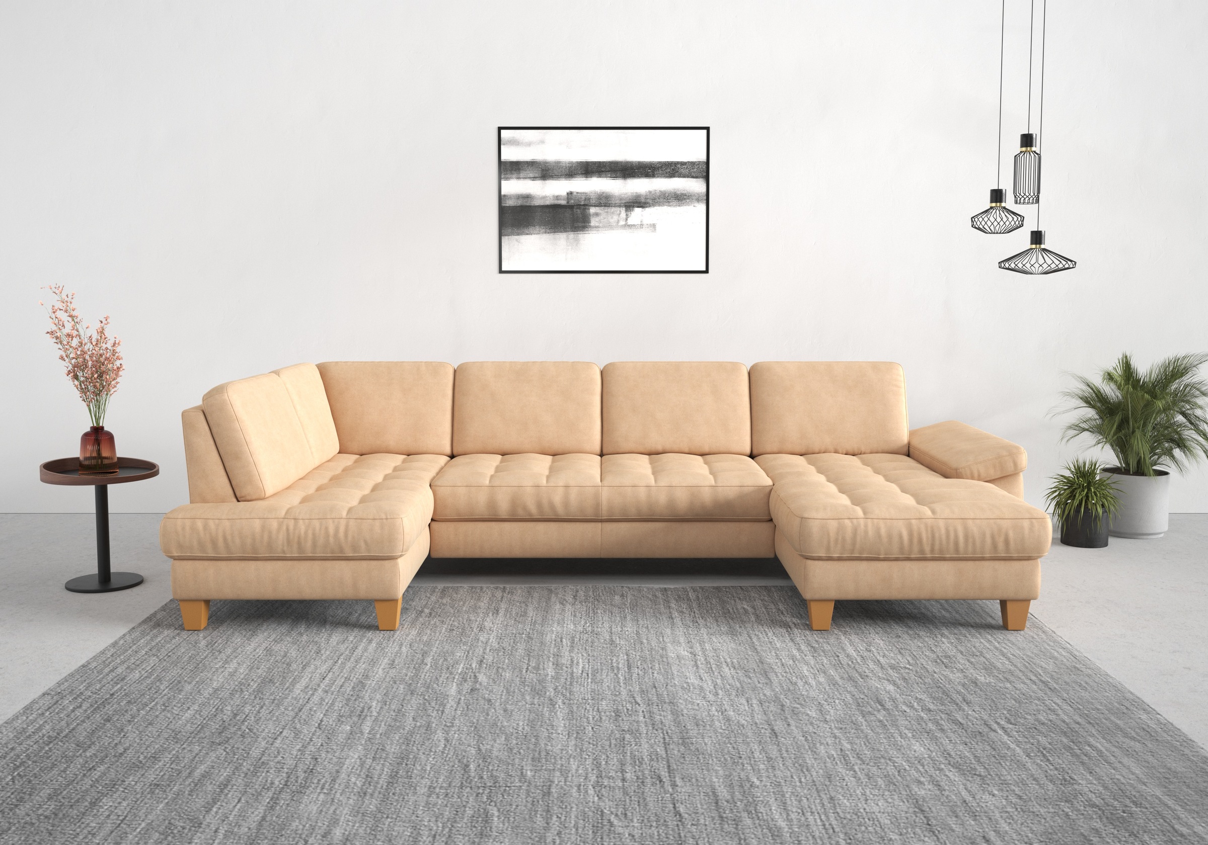 sit&more Wohnlandschaft »Westham U-Form« wahlweise mit Bettfunktion, Bettkasten, Sitztiefenverstellung