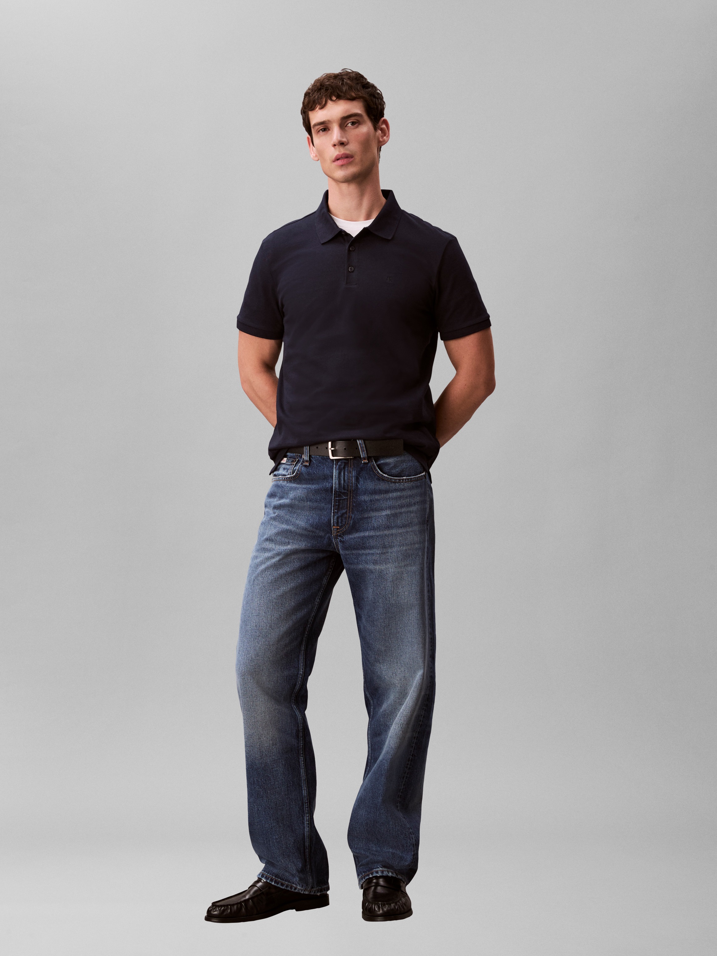 Calvin Klein Jeans Poloshirt »CLASSIC MONOGRAM« normale Passform, basic, Logostickerei