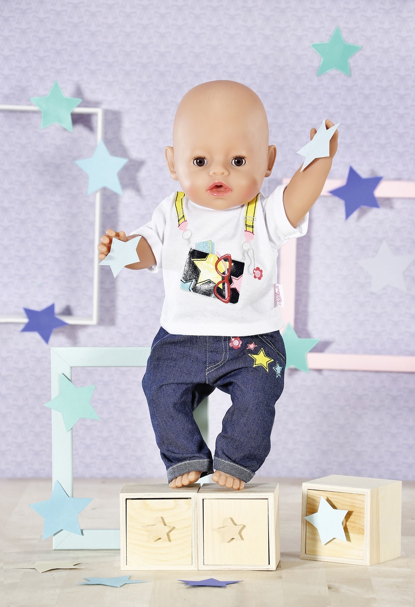 Zapf Creation® Puppenkleidung »Dolly Moda, Jeans Hosen Outfit, 39-46 cm«