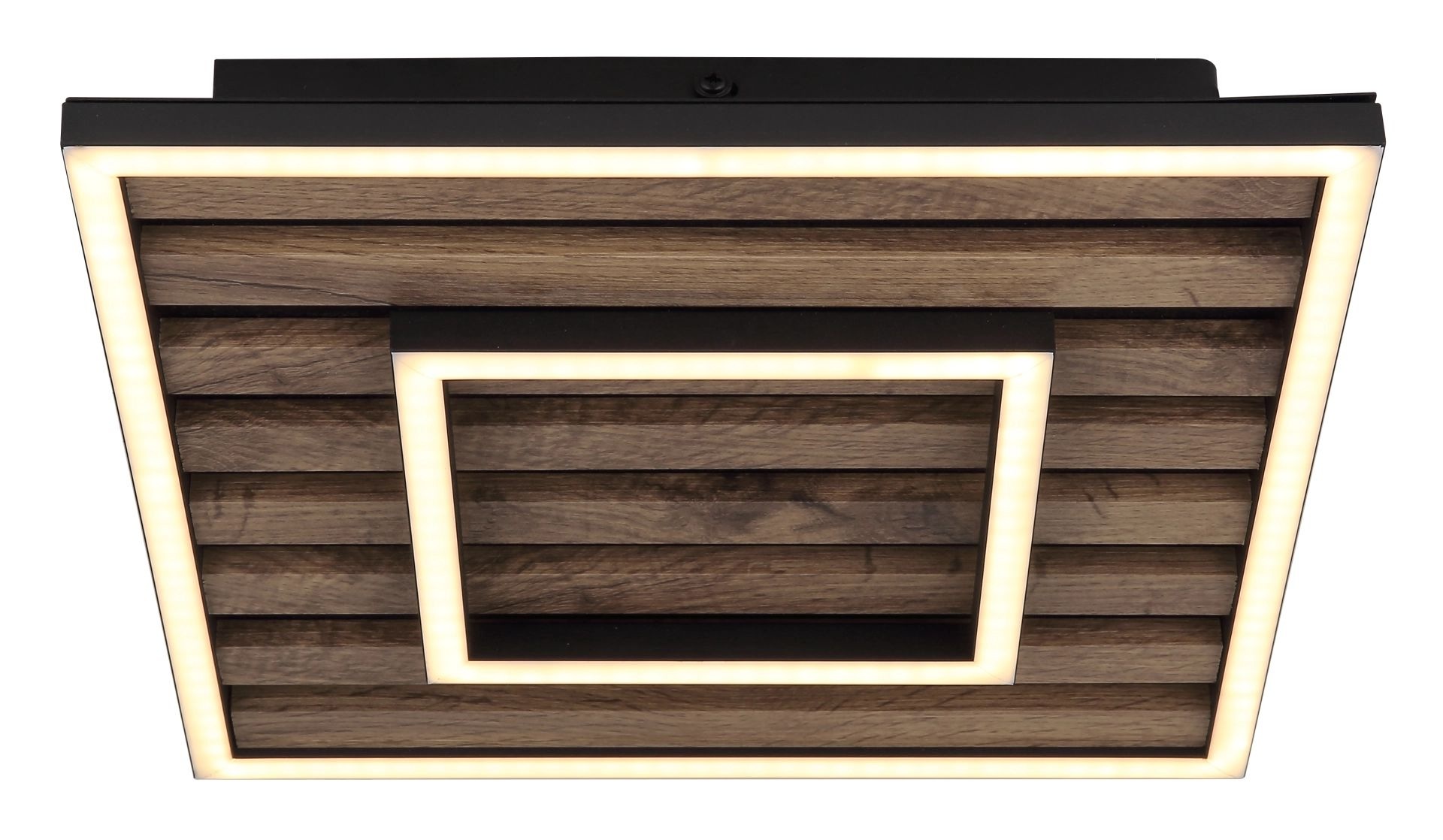 GLOBO LIGHTING LED Deckenleuchte »WOODY« LED-Modul 1 Stk. Warmweiß Deckenlampe, Wohnzimmer, Schlafzimmer, Design Lampe