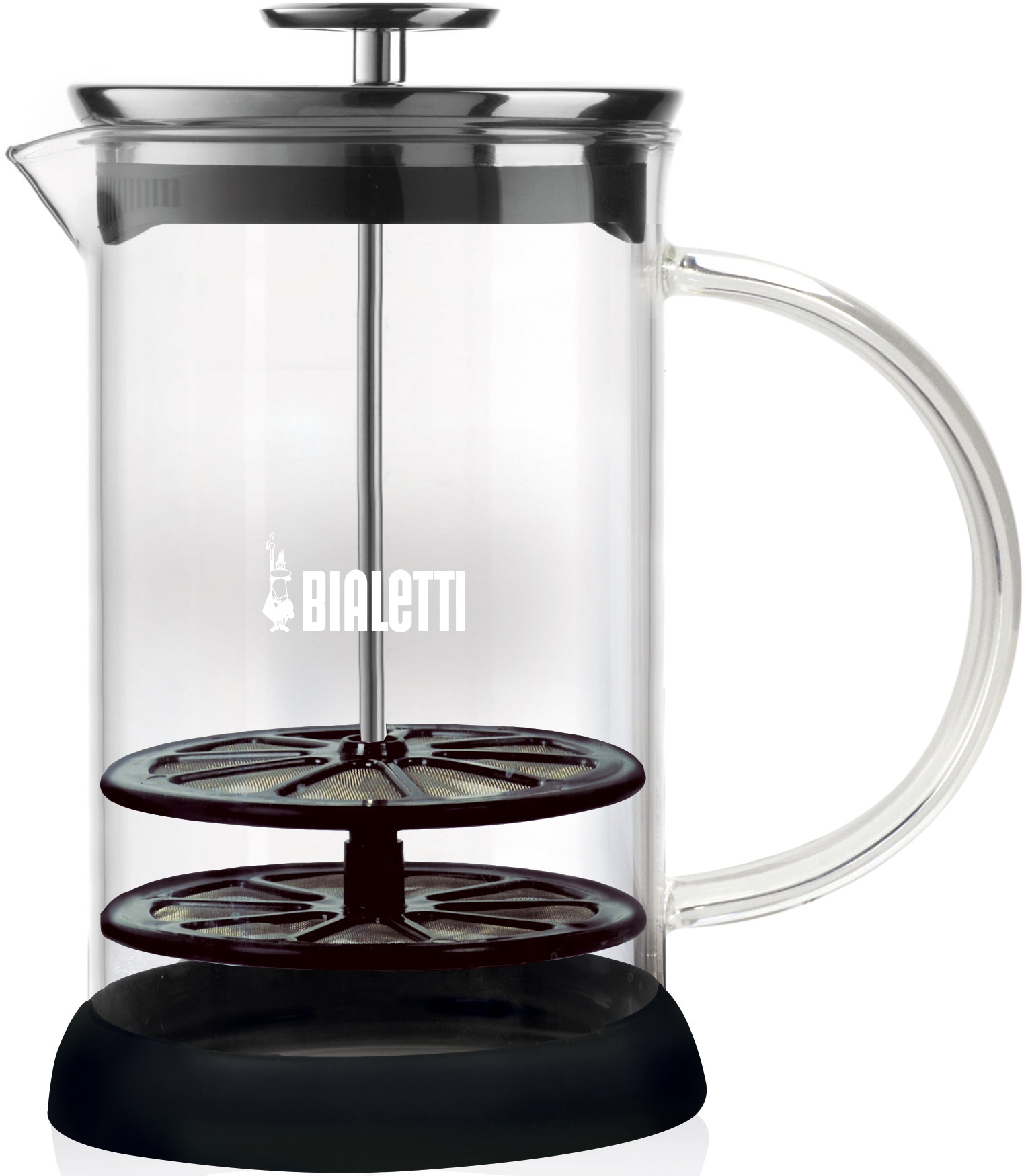 BIALETTI Milchaufschäumer »Cappuccinatore Glas«, Glas, Fassungsvermögen: ca. 500 ml