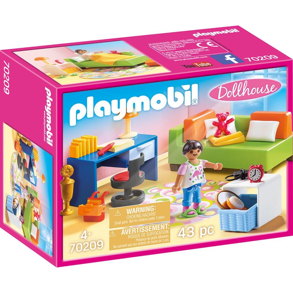 Playmobil® Konstruktions-Spielset »Jugendzimmer (70209), Dollhouse«, (43 St.)