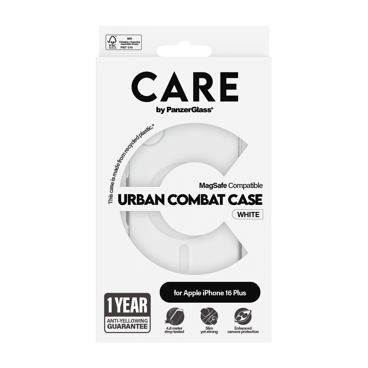 CARE by PanzerGlass Handyhülle »Urban Combat Case mit MagSafe für Apple iPhone 16 Plus«, Backcover, Schutzhülle, Handyschutzhülle, Case, Schutzcase, stoßfest