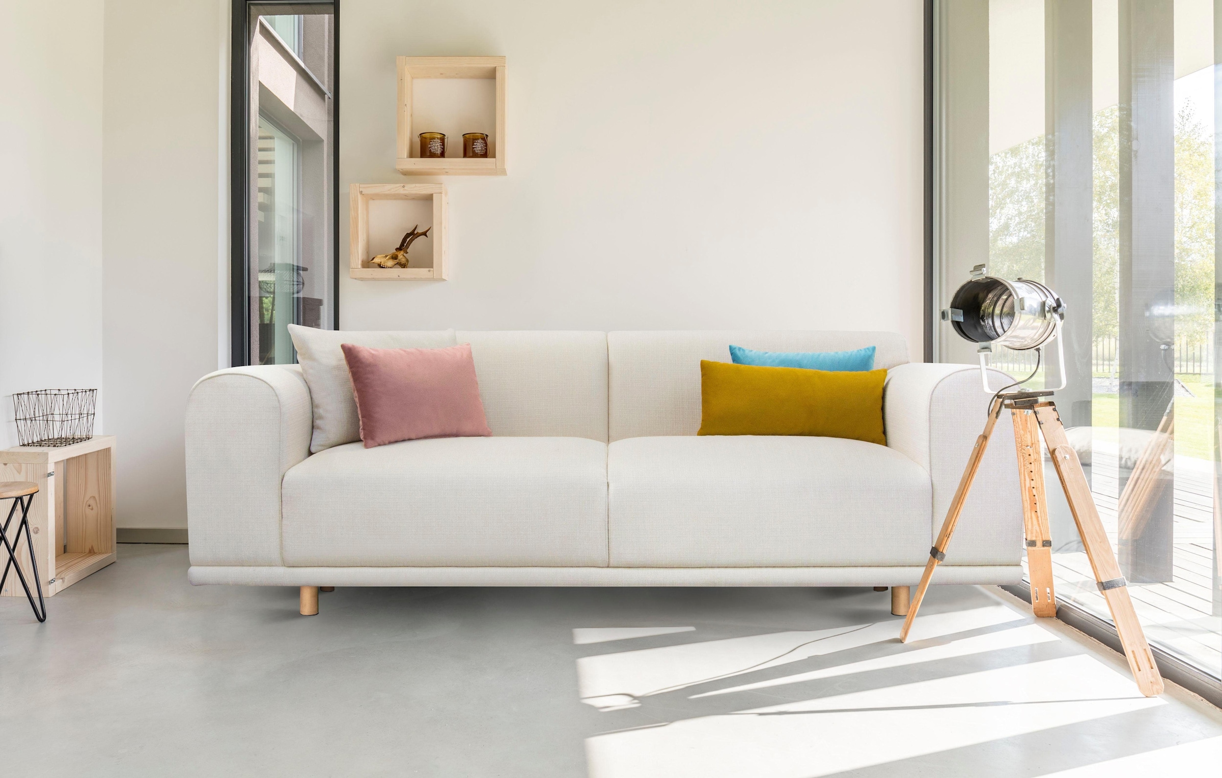 OTTO home 3-Sitzer »Maroon« in skandinavischem Design, mit losen Kissen günstig online kaufen