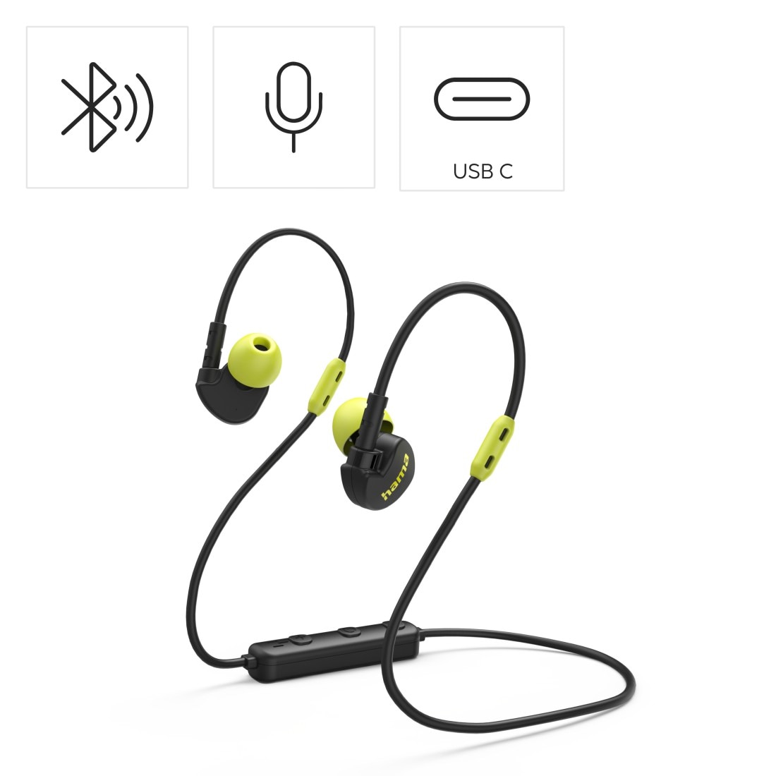 Hama Bluetooth-Kopfhörer »Bluetooth Kopfhörer (ultraleicht, In-Ear, Mikrofon, Sprachsteuerung)« Audio-Chat-Funktionen | Noise-Reduction | Sprachsteuerung | integrierte Steuerung für Anrufe und Musik