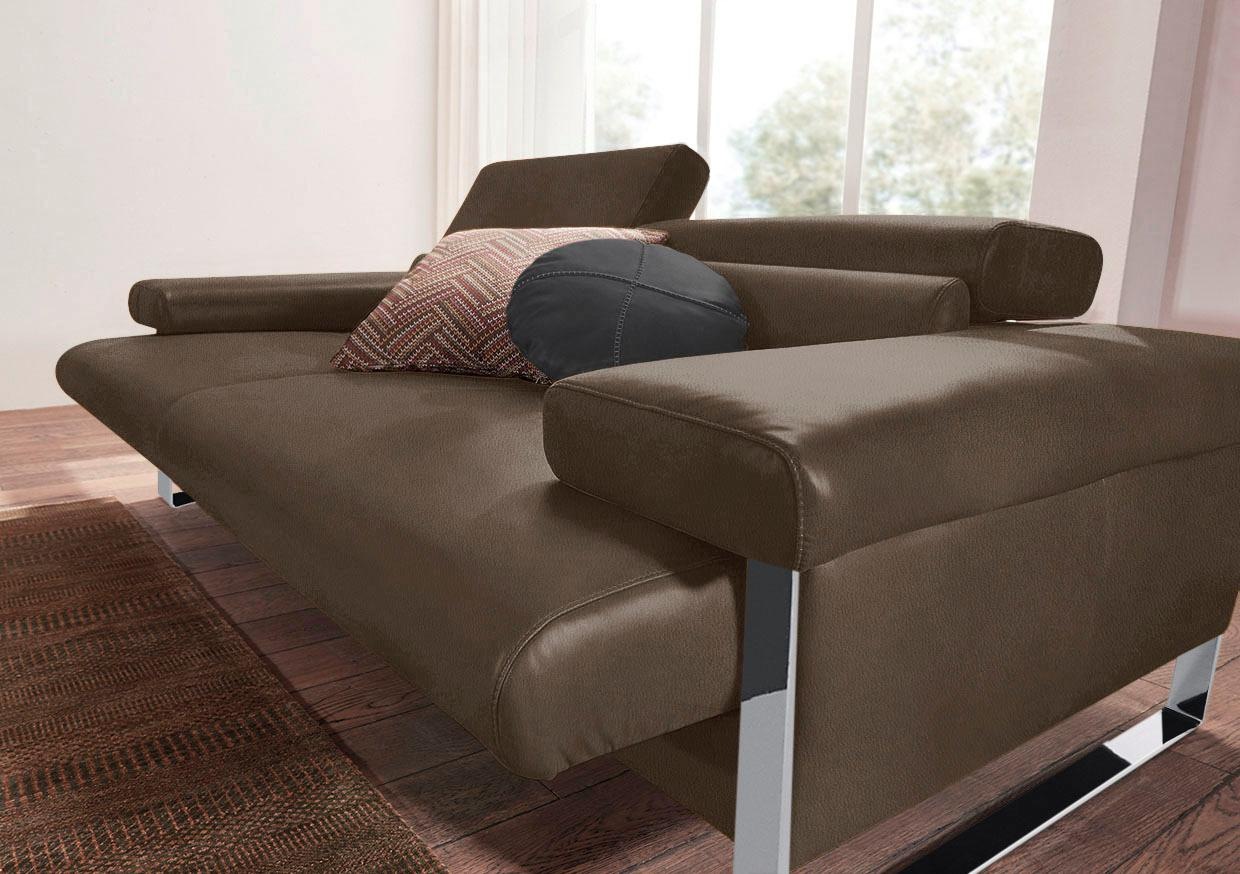 W.SCHILLIG 2-Sitzer »finn«, German Design Award 2016, Fußgestell Chrom glänzend, Breite 210 cm