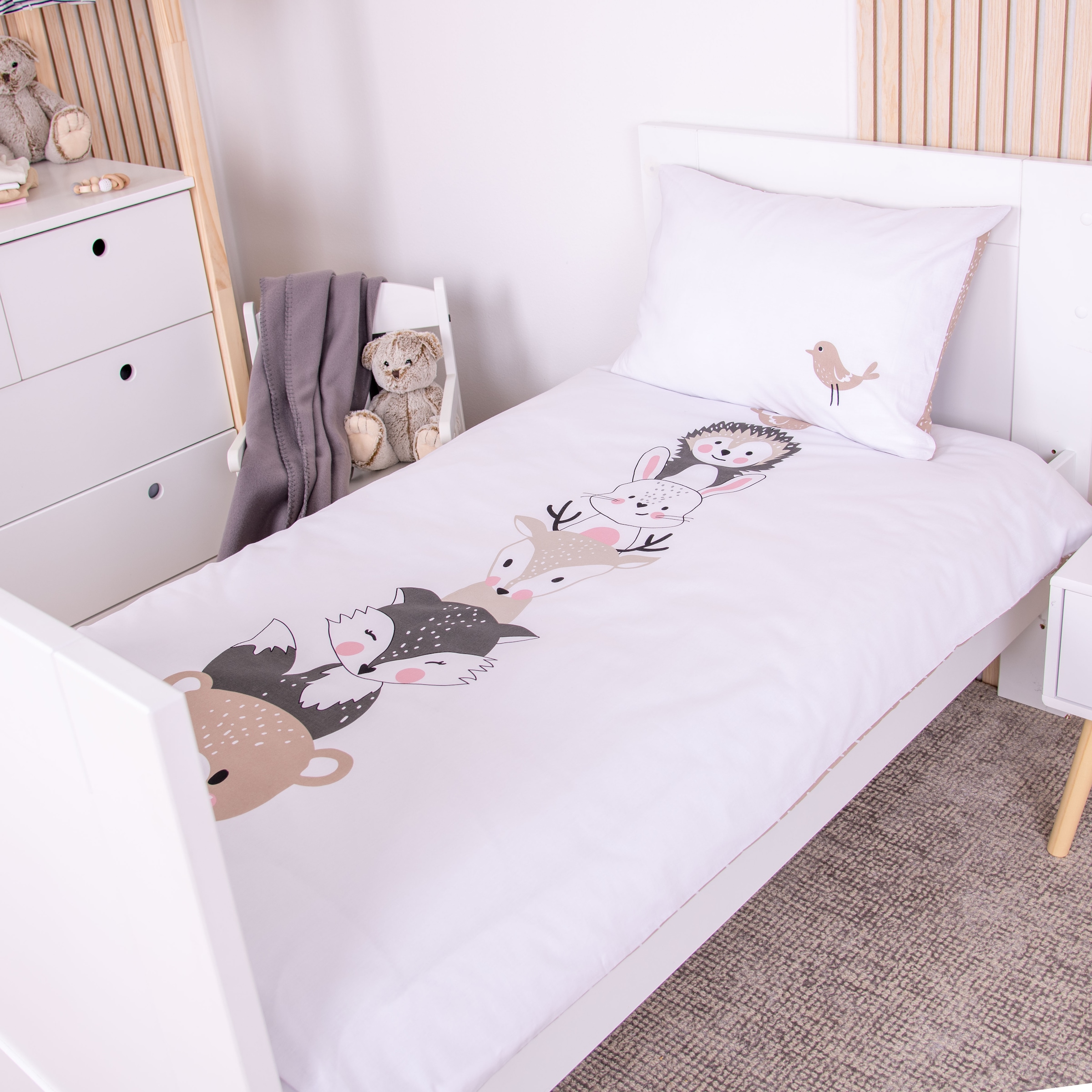 Baby Best Babybettwäsche »babybest Woodland Crew« 1 Stk. tlg. mit Wendefunktion