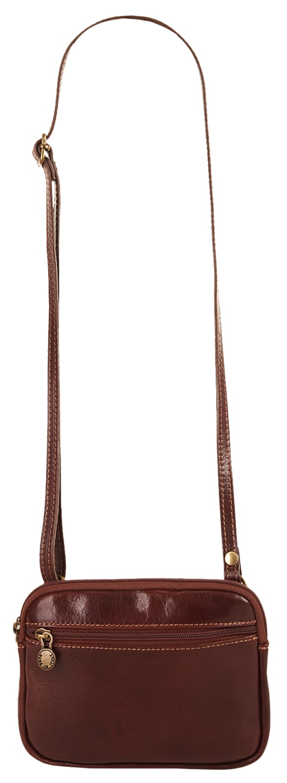 Piké Umhängetasche echt Leder, Made in Italy