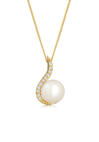 Perlenkette »Klassisch Perle Diamant (0.055 ct.) 585 Gelbgold«