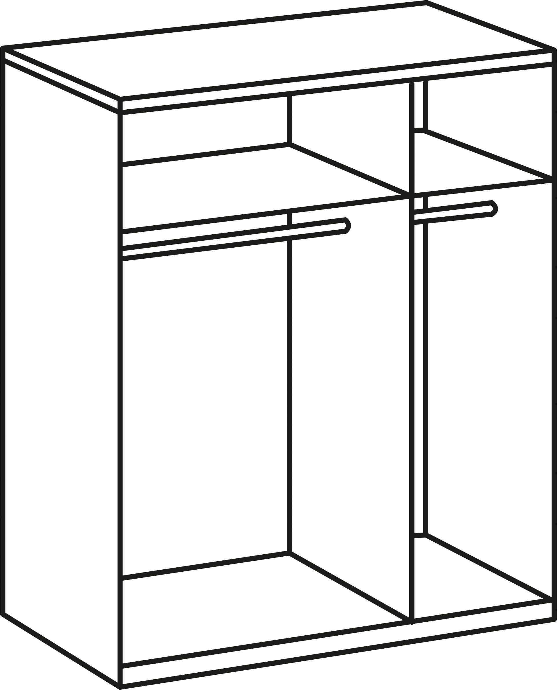 Wimex Kleiderschrank »New York«, in vielen Breiten, 208 oder 236cm hoch