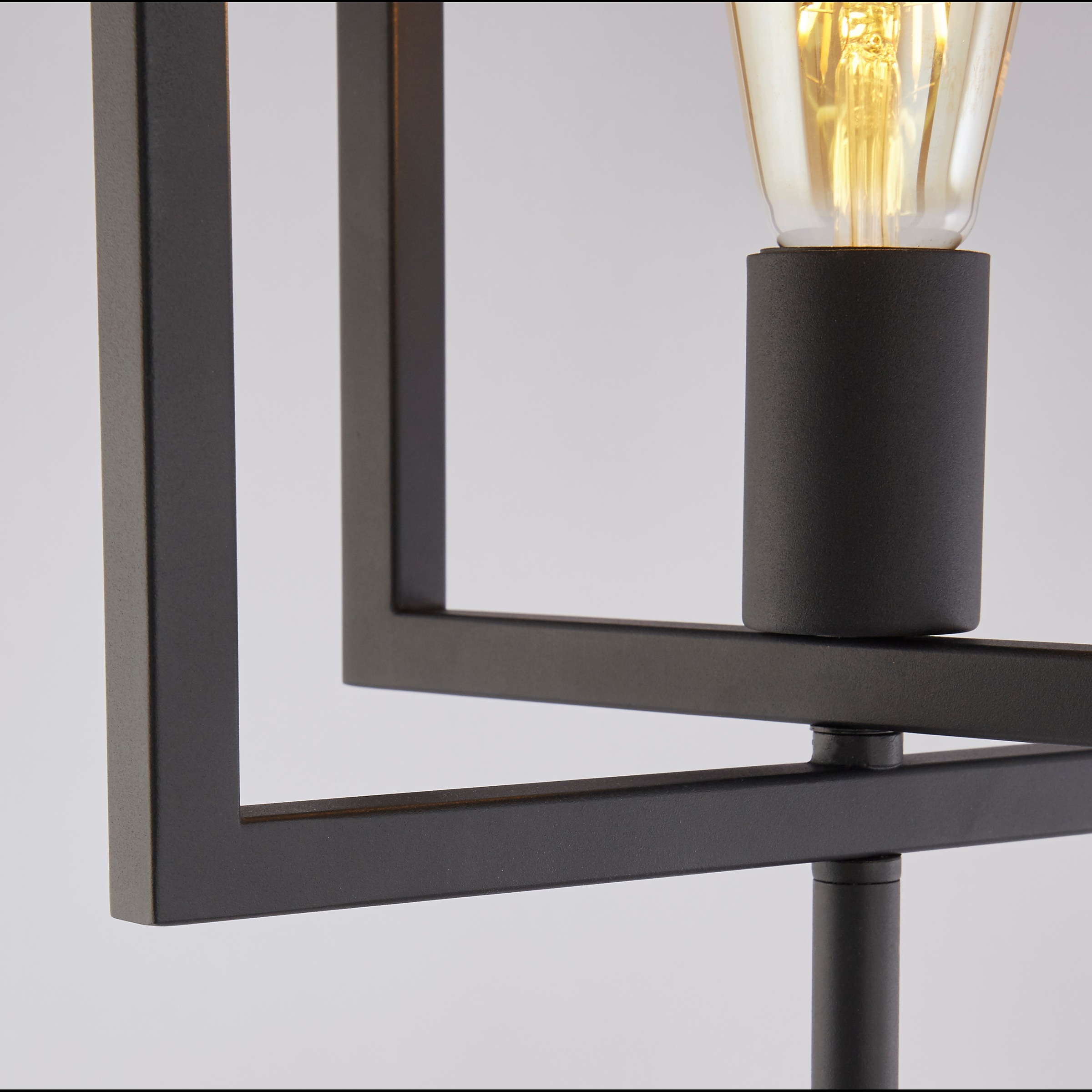 Searchlight Stehlampe »Plaza Stehleuchte - Mattschwarzes Metall« E27 1 Stk.