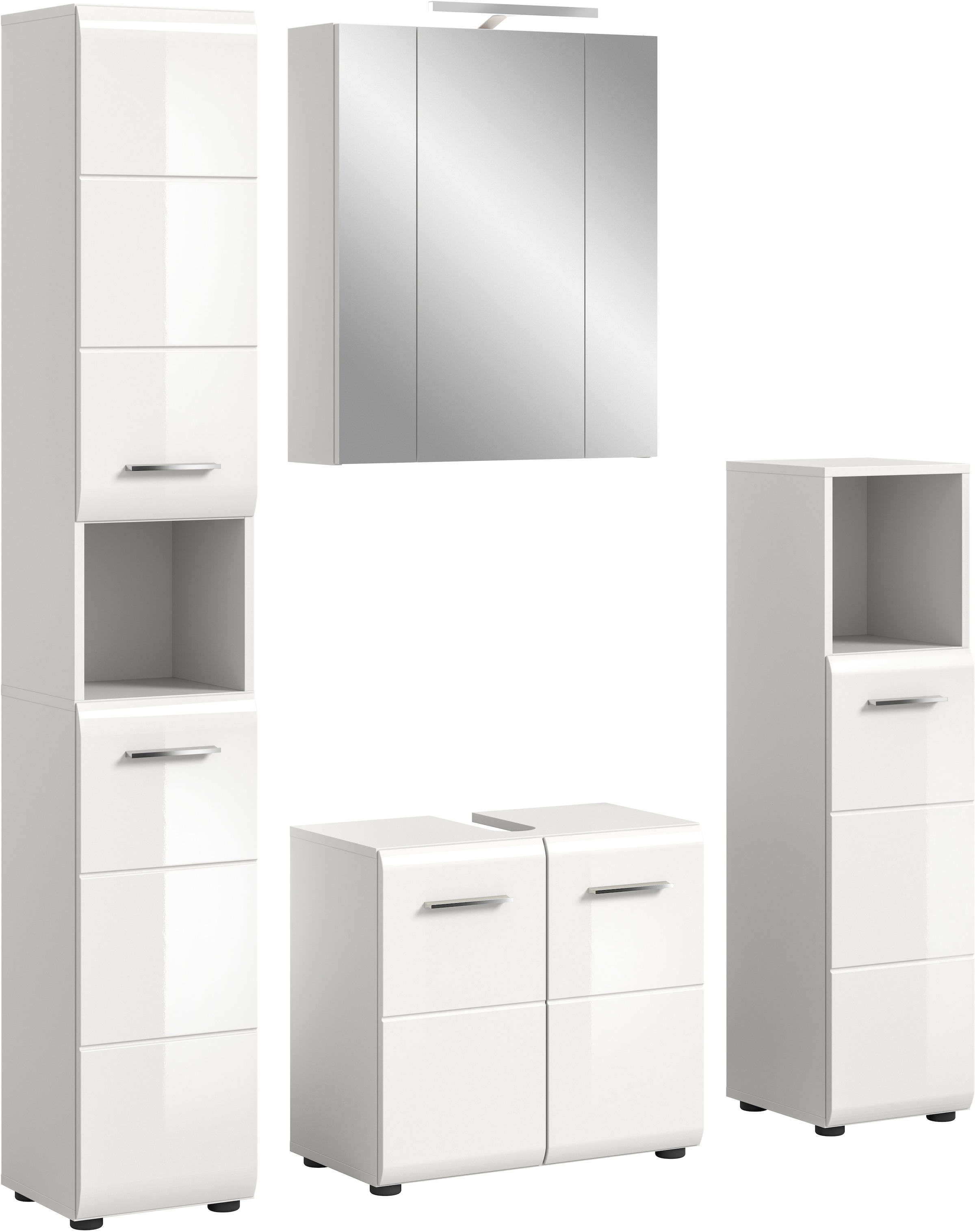 INOSIGN Badezimmer-Set Set, 5 Stk. tlg. Florenz, Badkombination 5-tlg., Wei günstig online kaufen