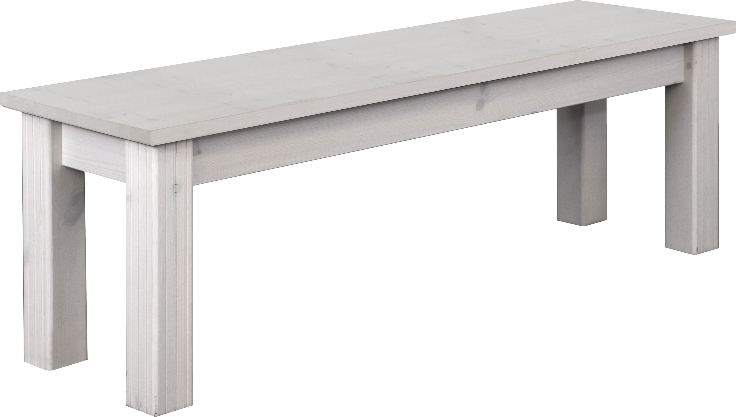 Sitzbank „Skanderborg“, weiß B/H/T: 140 cm x 45 cm x 40 cm