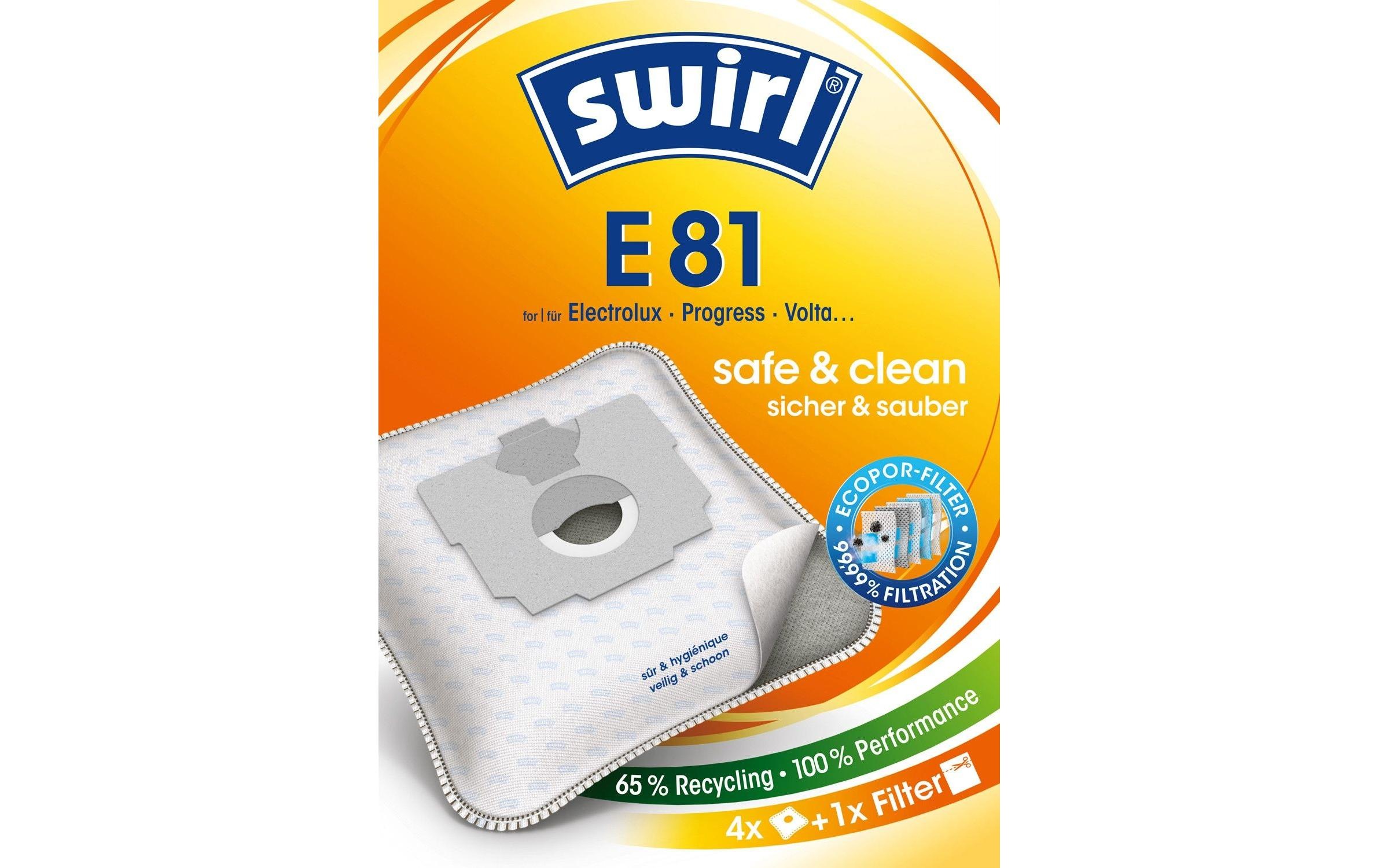 Swirl Staubsaugerbeutel »E 81 4 Stück«