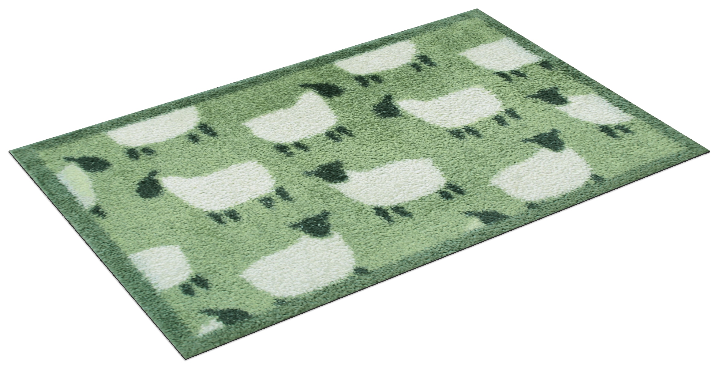 Turtle Mat Fußmatte »Flock Green«, rechteckig, 9 mm Höhe