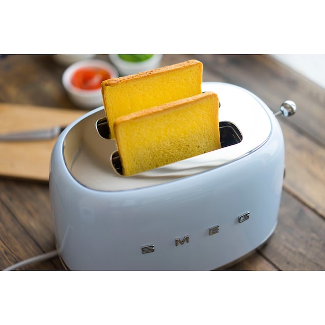 Smeg Toaster »TSF01PBEU«, 2 kurze Schlitze, für 2 Scheiben, 950 W auf  Rechnung kaufen
