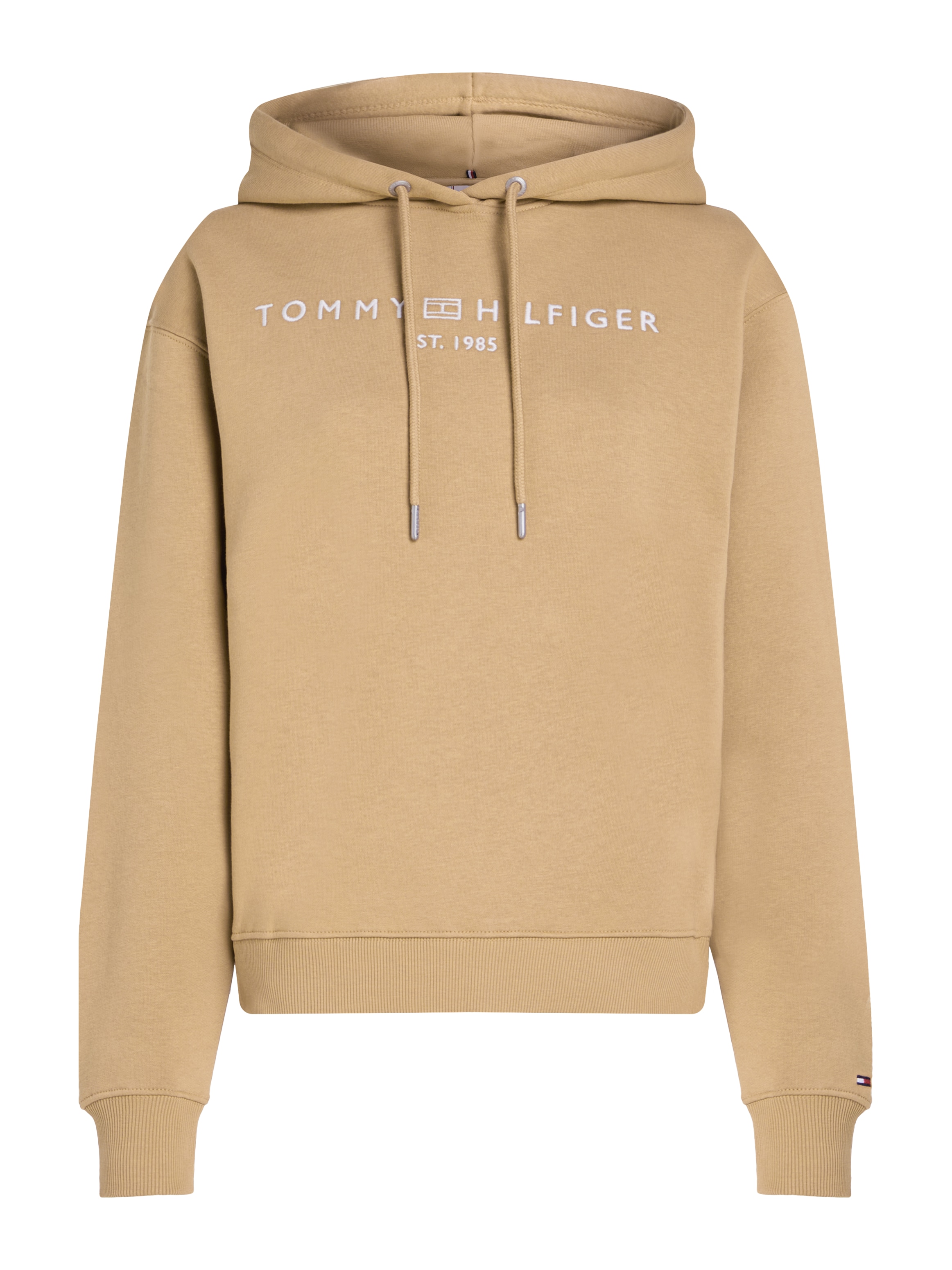 Tommy Hilfiger Curve Kapuzensweatshirt »CRV MDRN REG CORP LOGO HOODIE«, in Großen Größen, Kapuze, Mit Logostickerei am unteren Ärmel