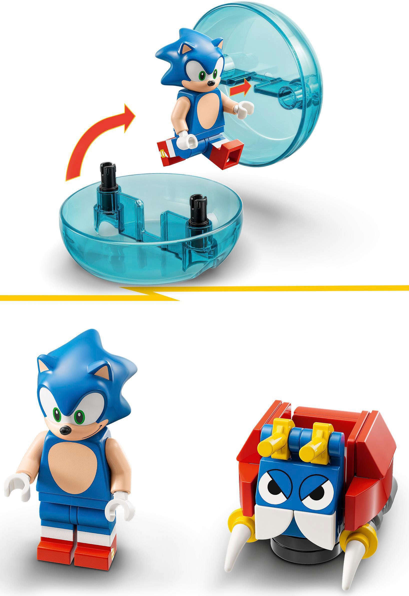LEGO® Konstruktionsspielsteine »Sonics Kugel-Challenge (76990), LEGO® Sonic«, (292 St.), Made in Europe