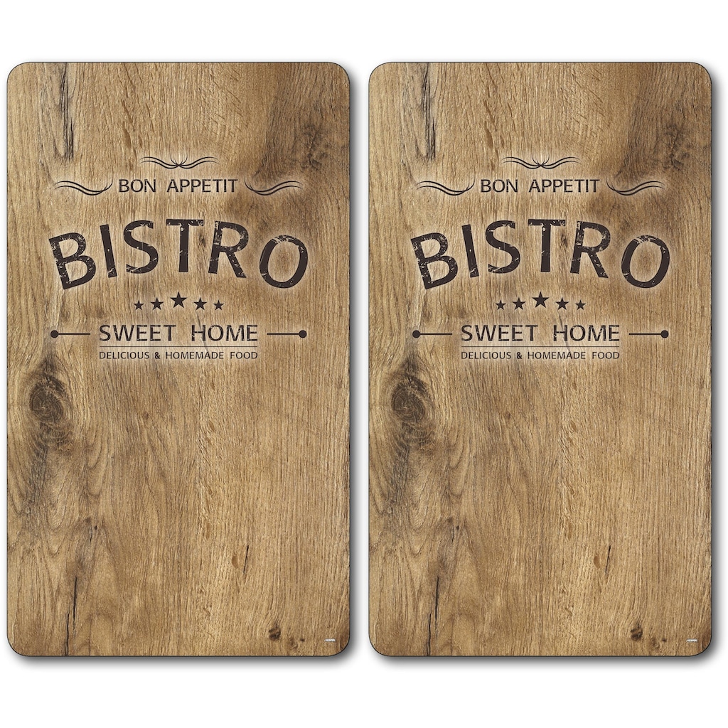 KESPER for kitchen & home Schneide- und Abdeckplatte »Bistro«, (Set, 2 tlg.)