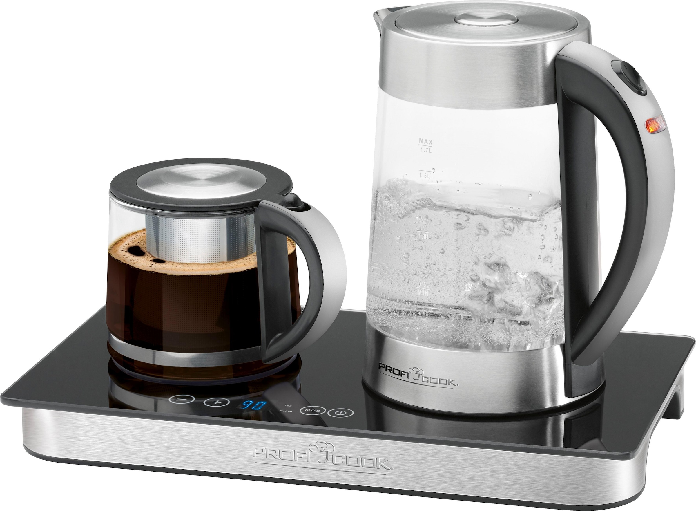 Wasserkocher »Teebereiter, Kaffeebereiter PC-TKS 1056«, 1,7 l, 2200 W