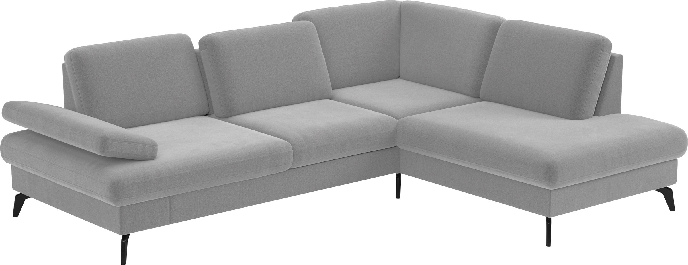 sit&more Ecksofa »Morris L-Form, inkl. Sitztiefenverstellung«, wahlweise mit Armteilverstellung, Bettfunktion & Bettkasten