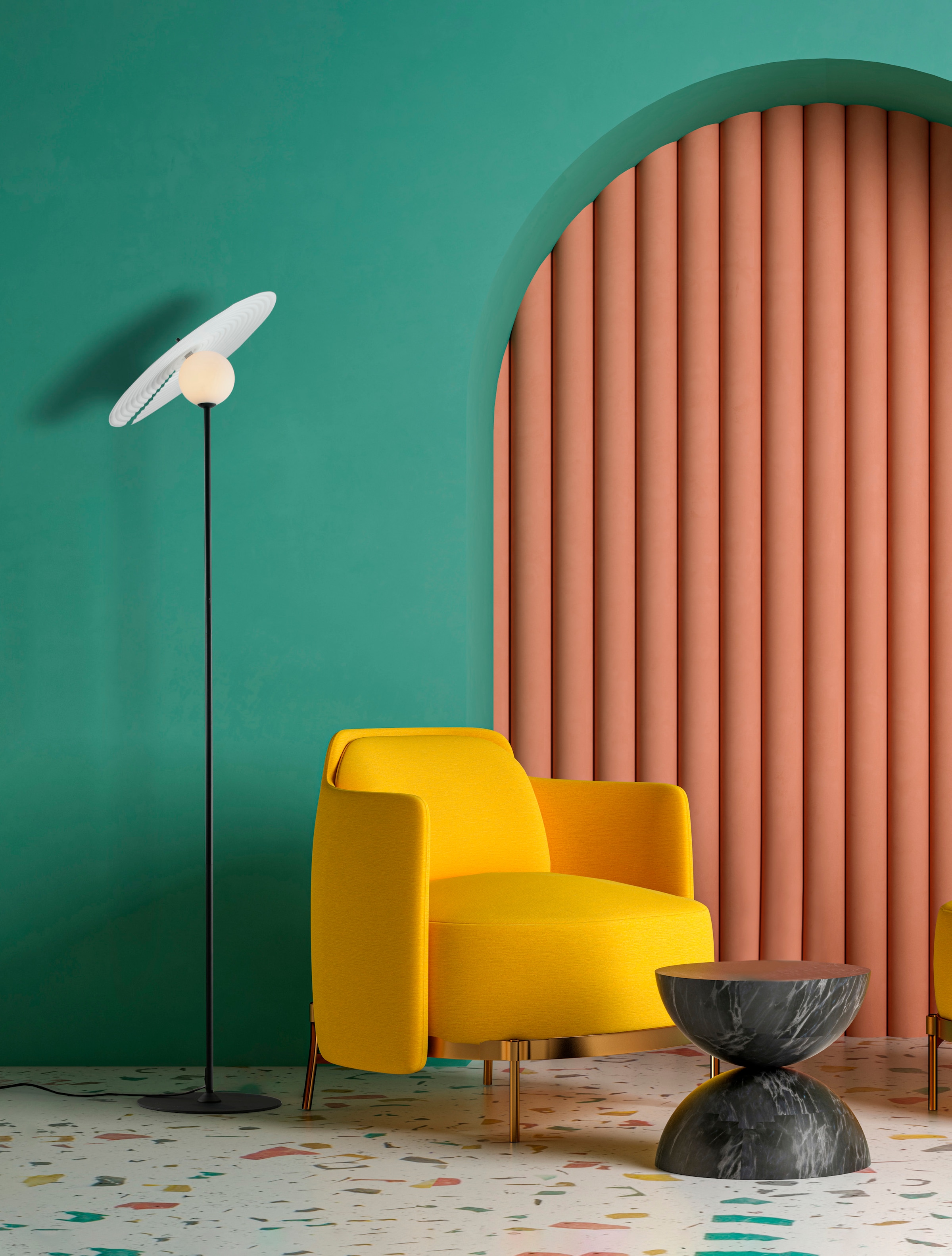 Nova Luce Stehlampe »REFLET«, 1 flammig