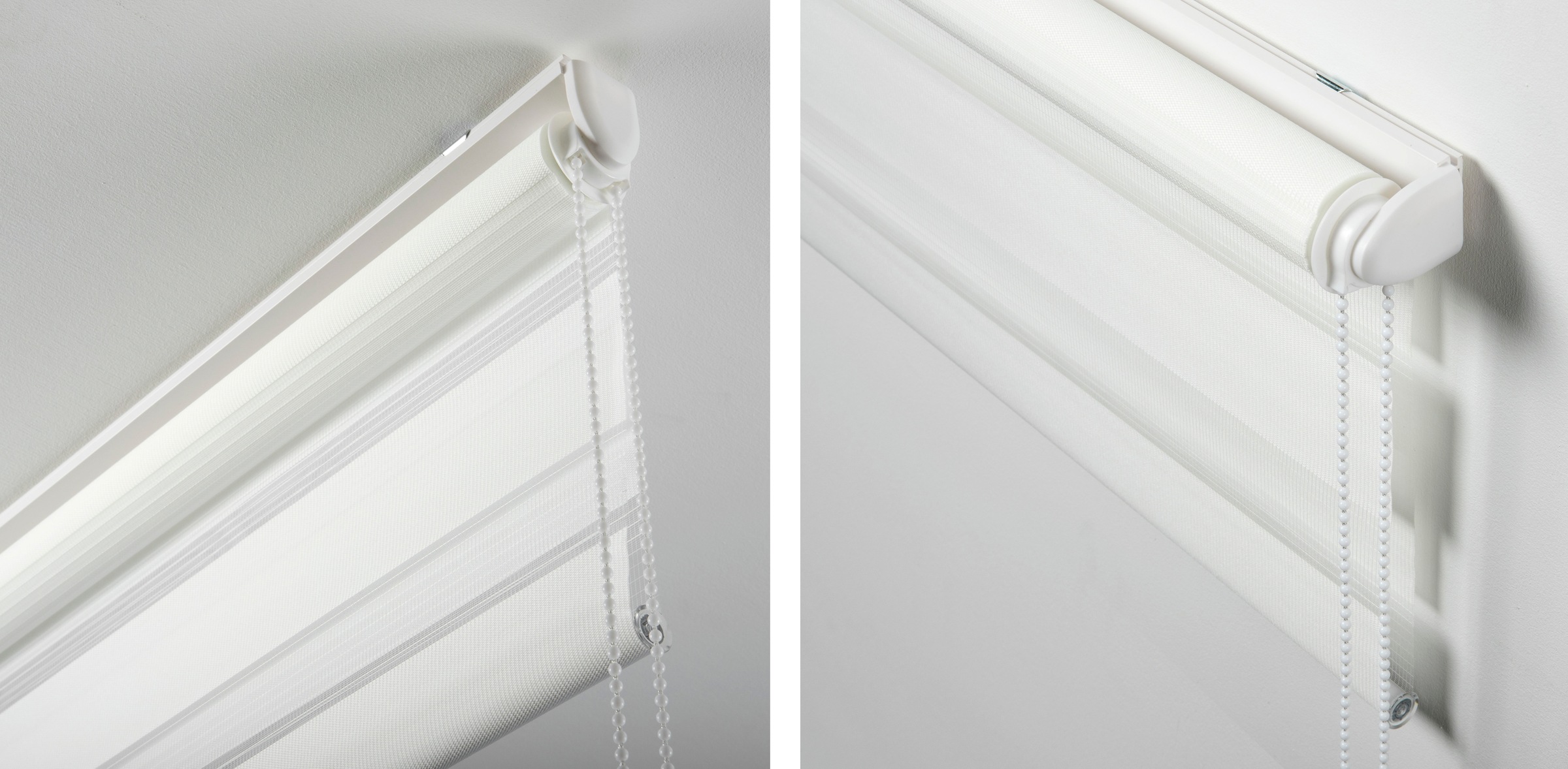 my home Seitenzugrollo »Duo Klemmrollo Easyfix«, Lichtschutz, Sichtschutz, ohne Bohren, freihängend, halbtransparent, vormontiert auf Montageschiene