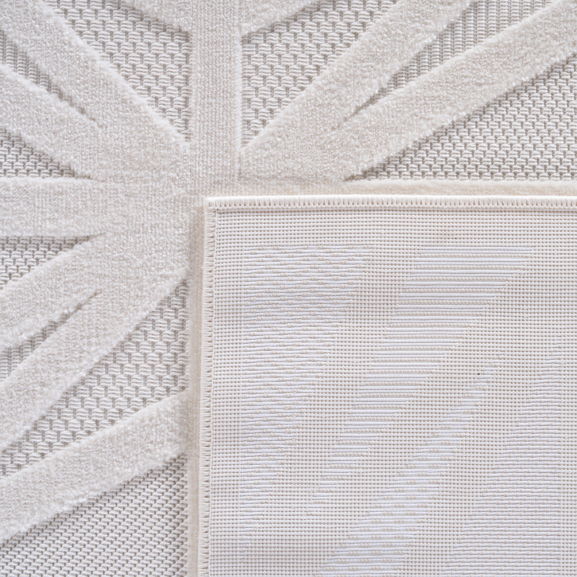 Ayyildiz Teppiche Teppich »DOHA 1655«, rechteckig, 4 mm Höhe, Läufer, 3D Hoch-Tief-Effekt, weicher Kurzflor, In- und Outdoor