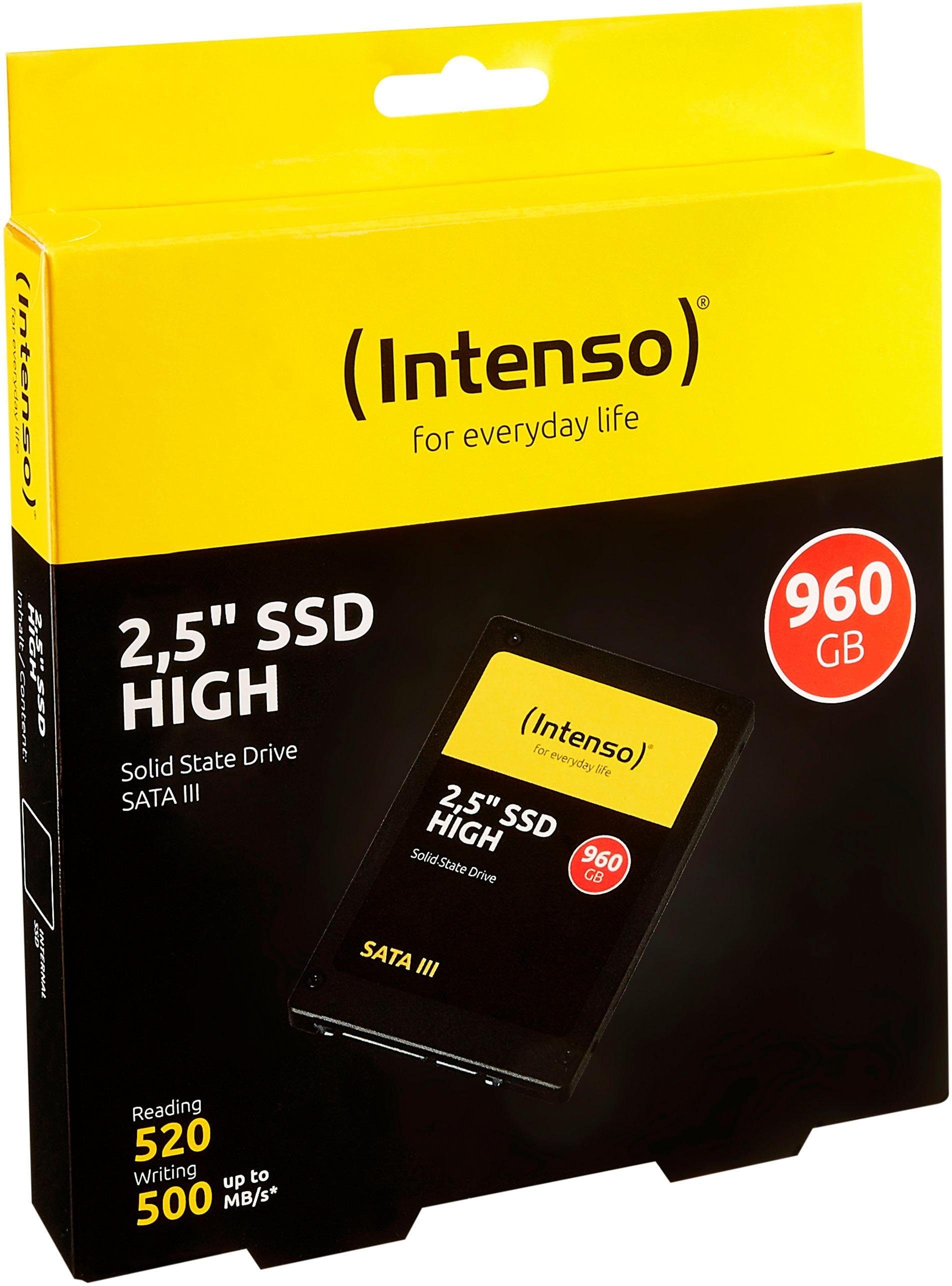 Intenso interne SSD »HIGH«, 2,5 Zoll, Anschluss SATA III