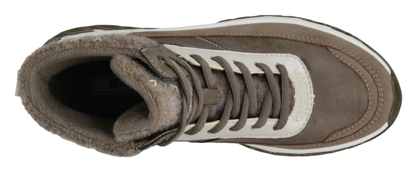 BAGATT Schnürboots, mit schönem Strick-Kragen