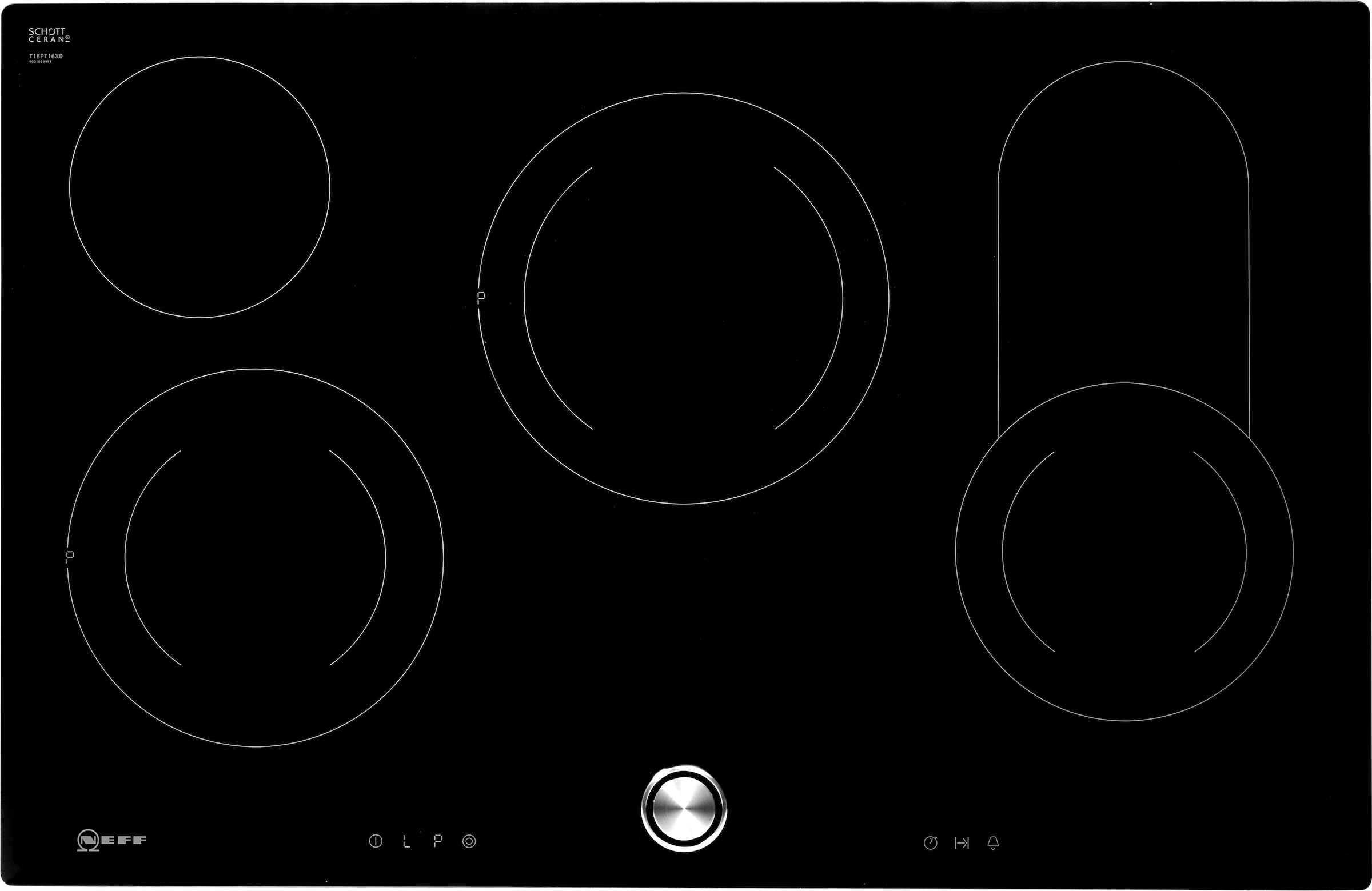 NEFF Elektro-Kochfeld von SCHOTT CERAN® »T18PT16X0«, mit intuitiver Twist Pad® Bedienung