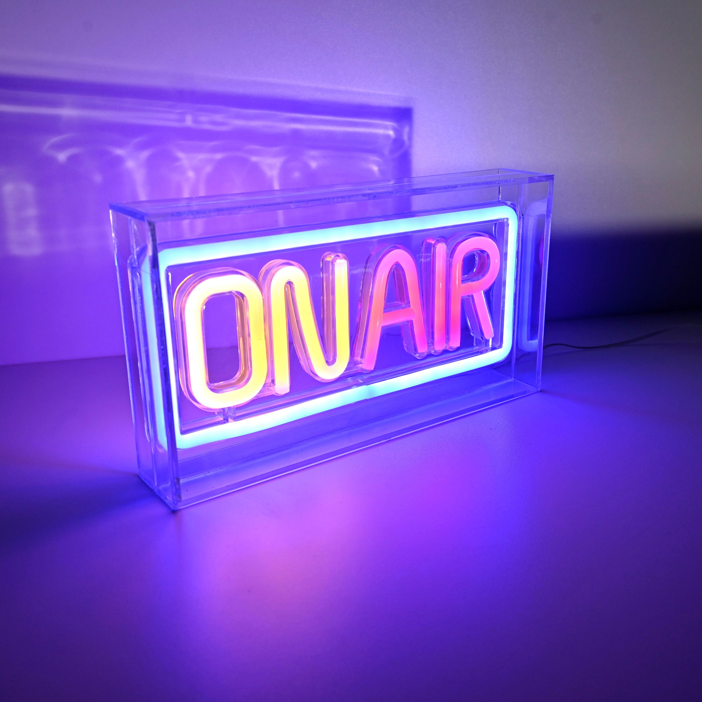 JUST LIGHT LED Wandleuchte »NEON-ONAIR«, 1 flammig, Leuchtmittel LED-Board günstig online kaufen