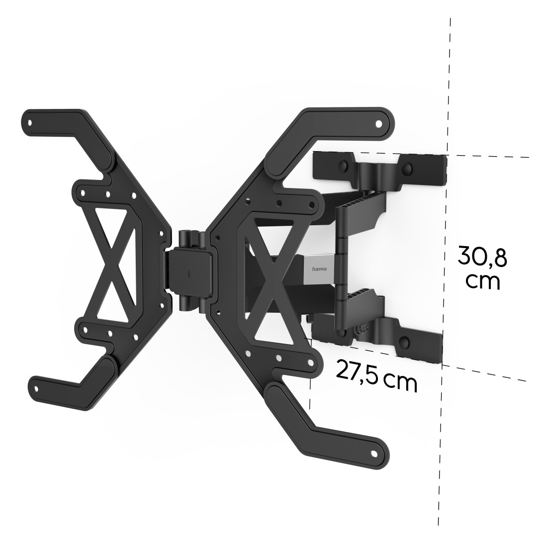 Hama TV-Wandhalterung »TV Halterung (schwenkbar, ausziehbar, flach, 37“-90“, VESA 600x400)«, bis 229 cm Zoll
