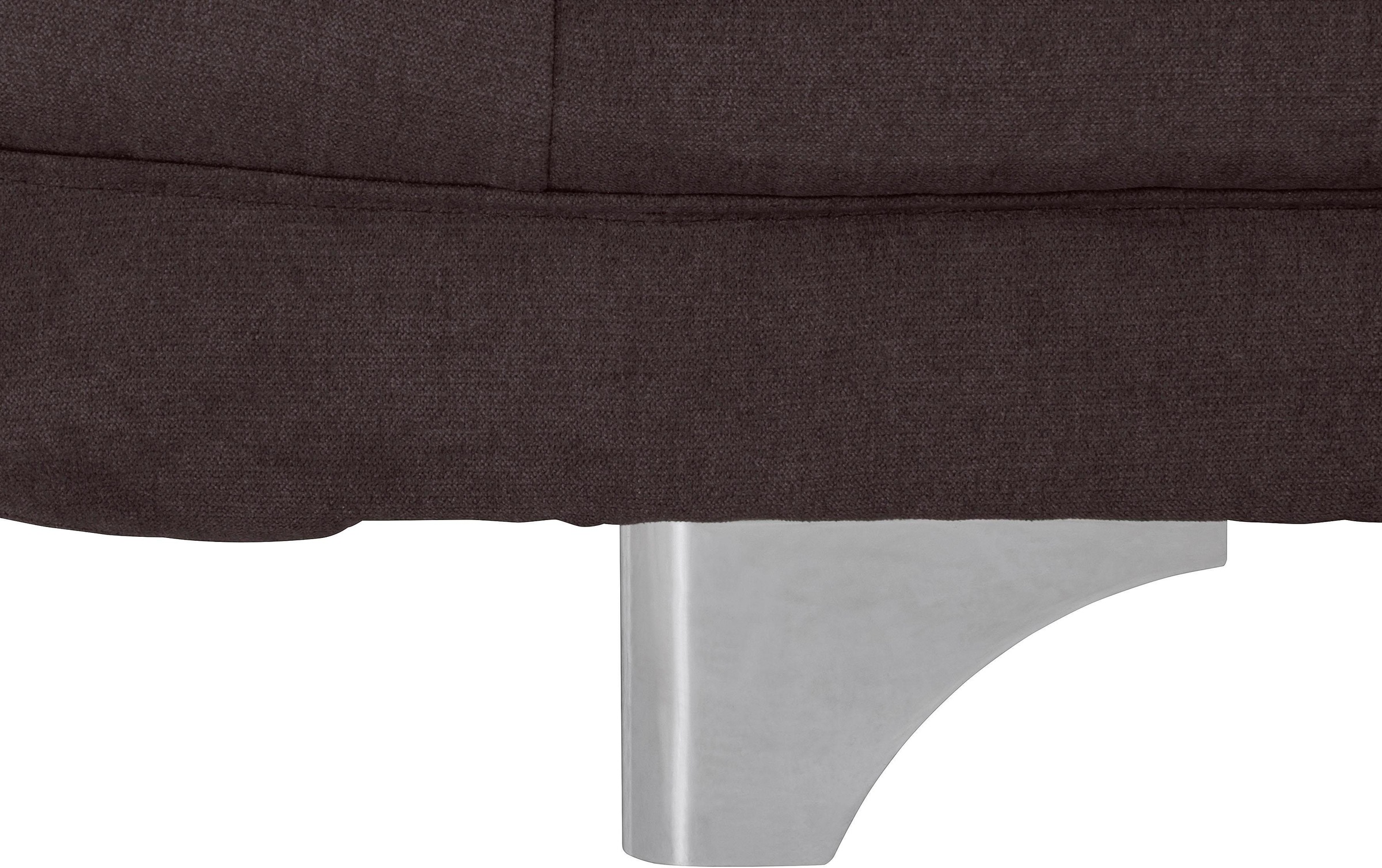 COTTA Polstergarnitur »Enterprise«, (Set), Set bestehend aus: 2-Sitzer mit Kopfteilverstellung & Hocker