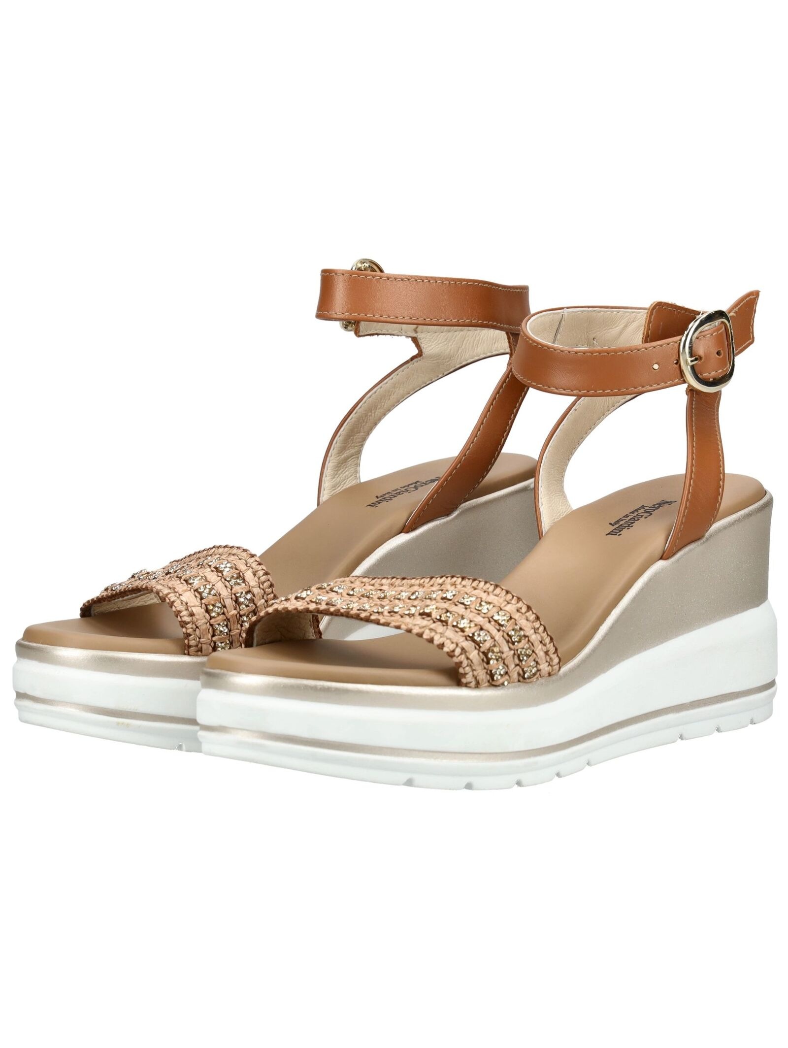 Nero Giardini Keilsandalette »Nero Giardini Sandalen Leder/Textil«