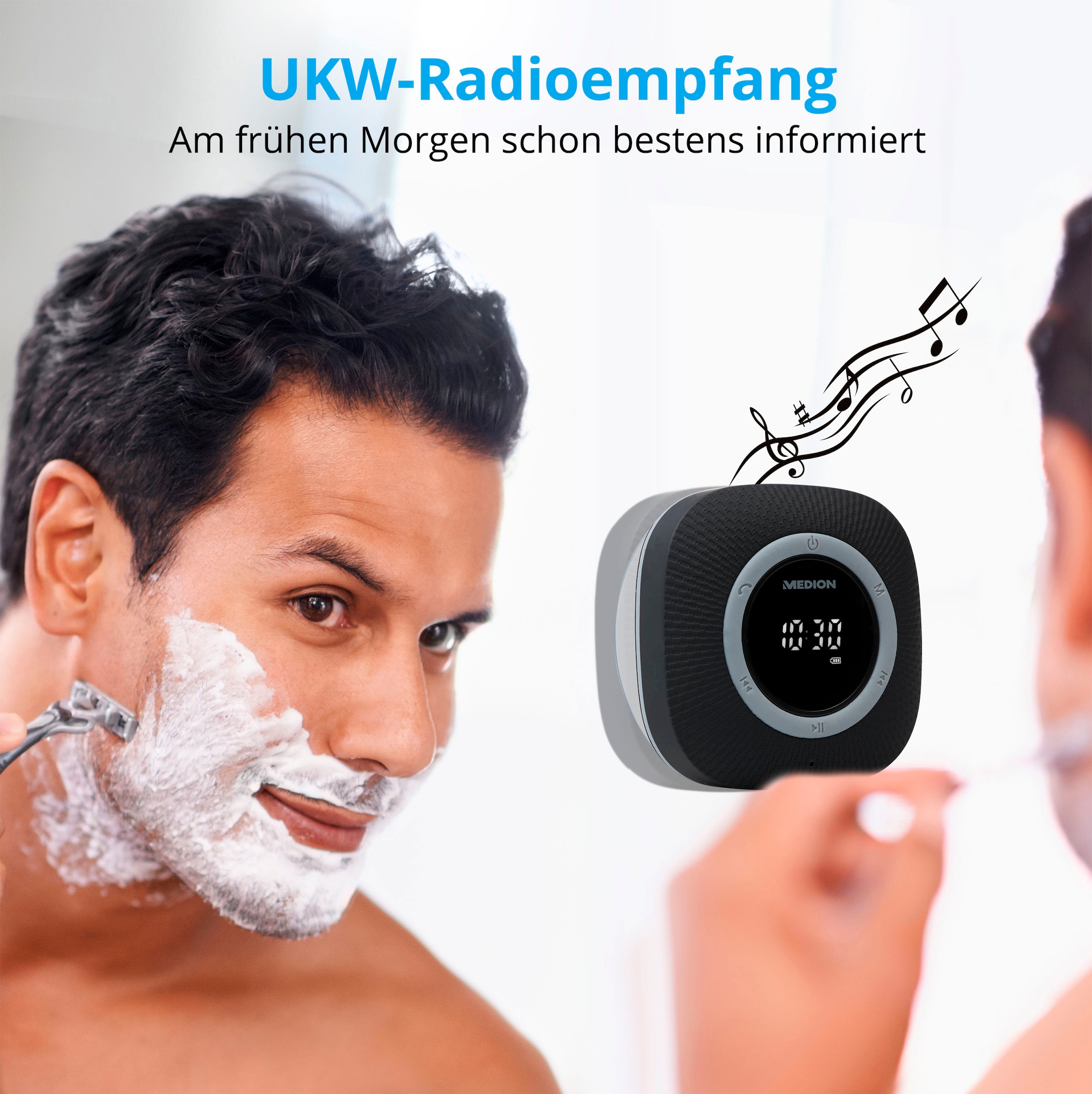 Medion® Digitalradio (DAB+) »LIFE® P66096 (MD 43881) Dusch-«, (Bluetooth UKW mit RDS 3 W)