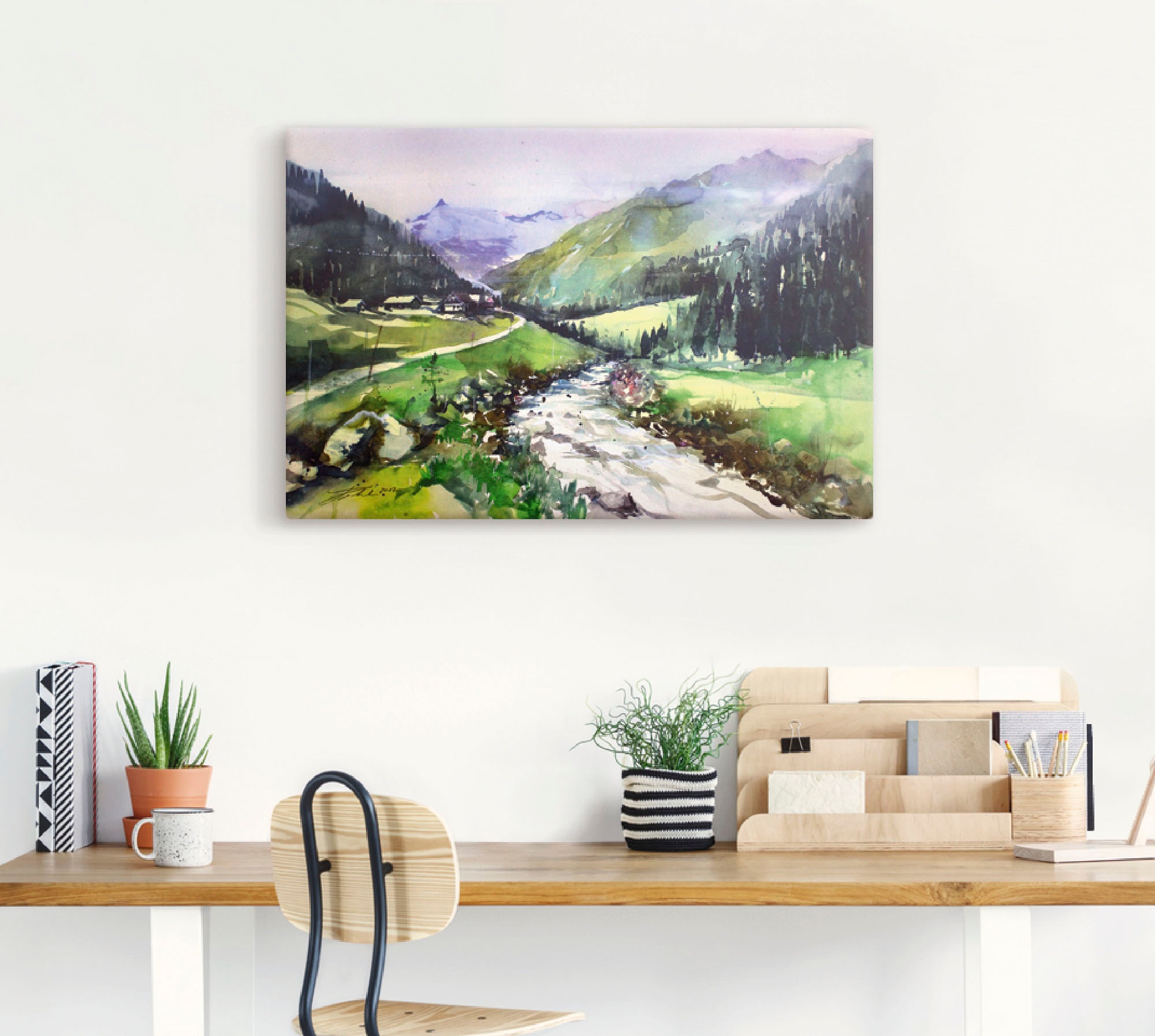 Artland Wandbild »Salzburger Pinzgau, Habachtal«, Berge, (1 St.), als Alubild, Leinwandbild, Wandaufkleber oder Poster in versch. Größen