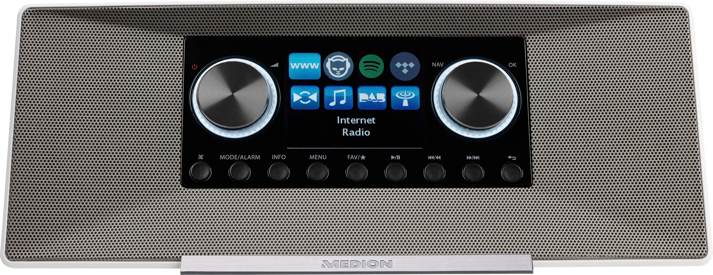 Medion® Internet-Radio »P85289«, (LAN (Ethernet)-WLAN Digitalradio (DAB+)-UKW mit RDS-Automatische Senderverfolgung-Internetradio 12 W)