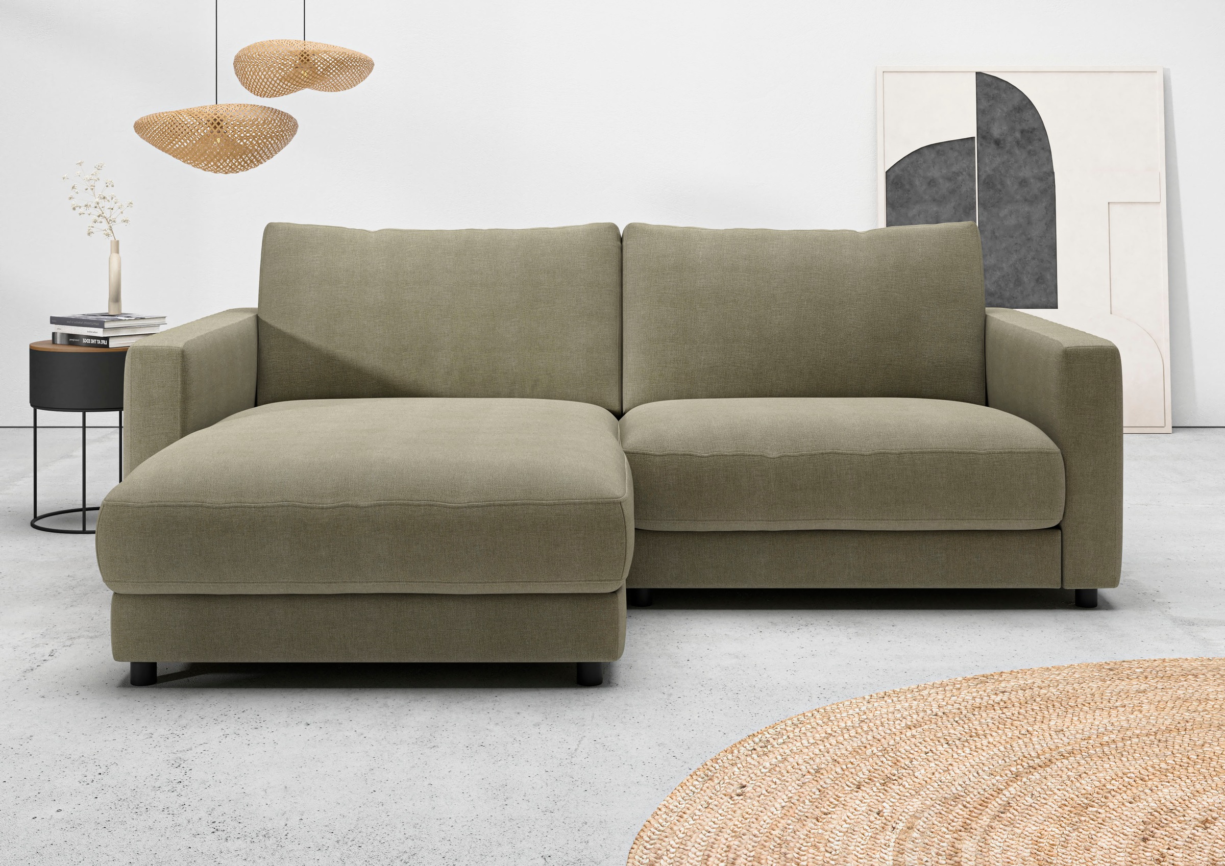 Home affaire Ecksofa »Ecksofa Jiro, L-Form, große Sitztiefe, Breite 226 cm« günstig online kaufen