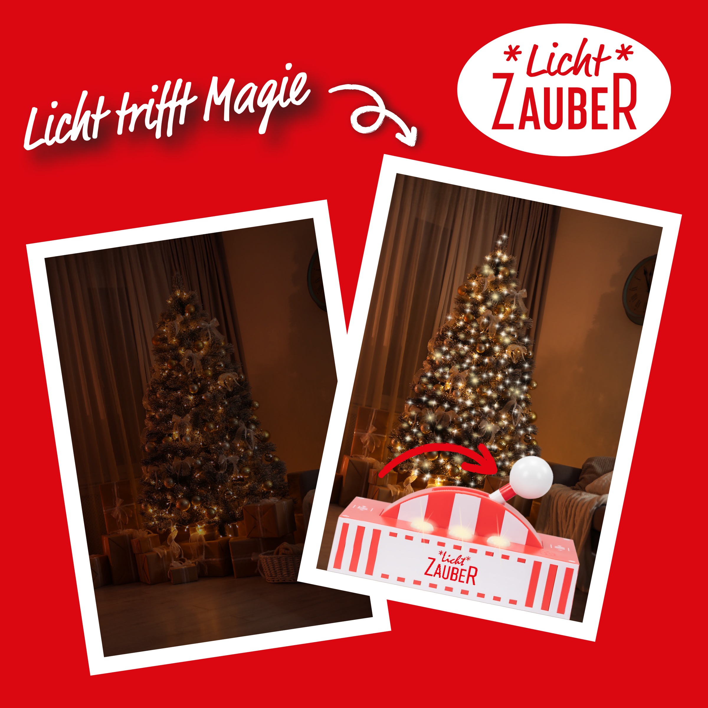 BONETTI Schalter »LichtZauber, magischer Schalter« 1 Stk. tlg. Fernbedienung für Lichterketten