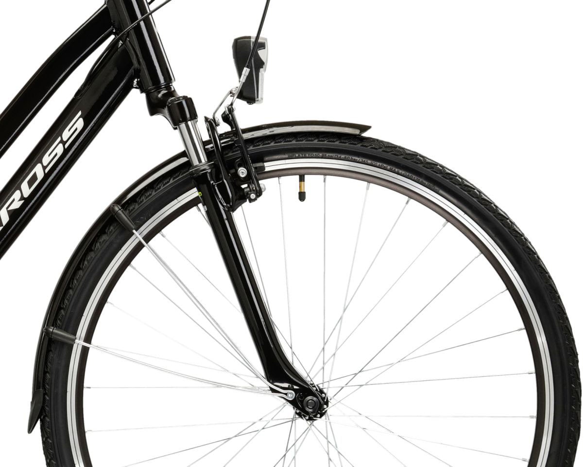 Kross Trekkingrad »Damen-Trekkingrad 28" Trans 1.0 Schwarz 21 Gänge« 21 Gang Shimano TOURNEY TY300 Schaltwerk Kettenschaltung