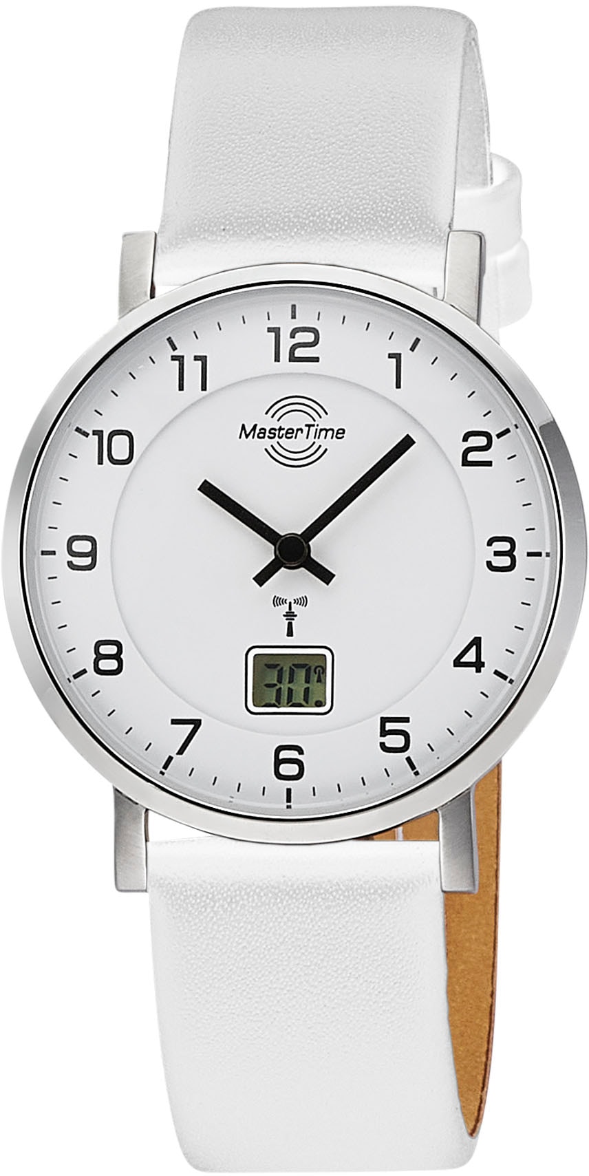 MASTER TIME Funkuhr »Advanced Serie, MTLA- 10805-12L«, Armbanduhr, Quarzuhr, Damenuhr, Datum
