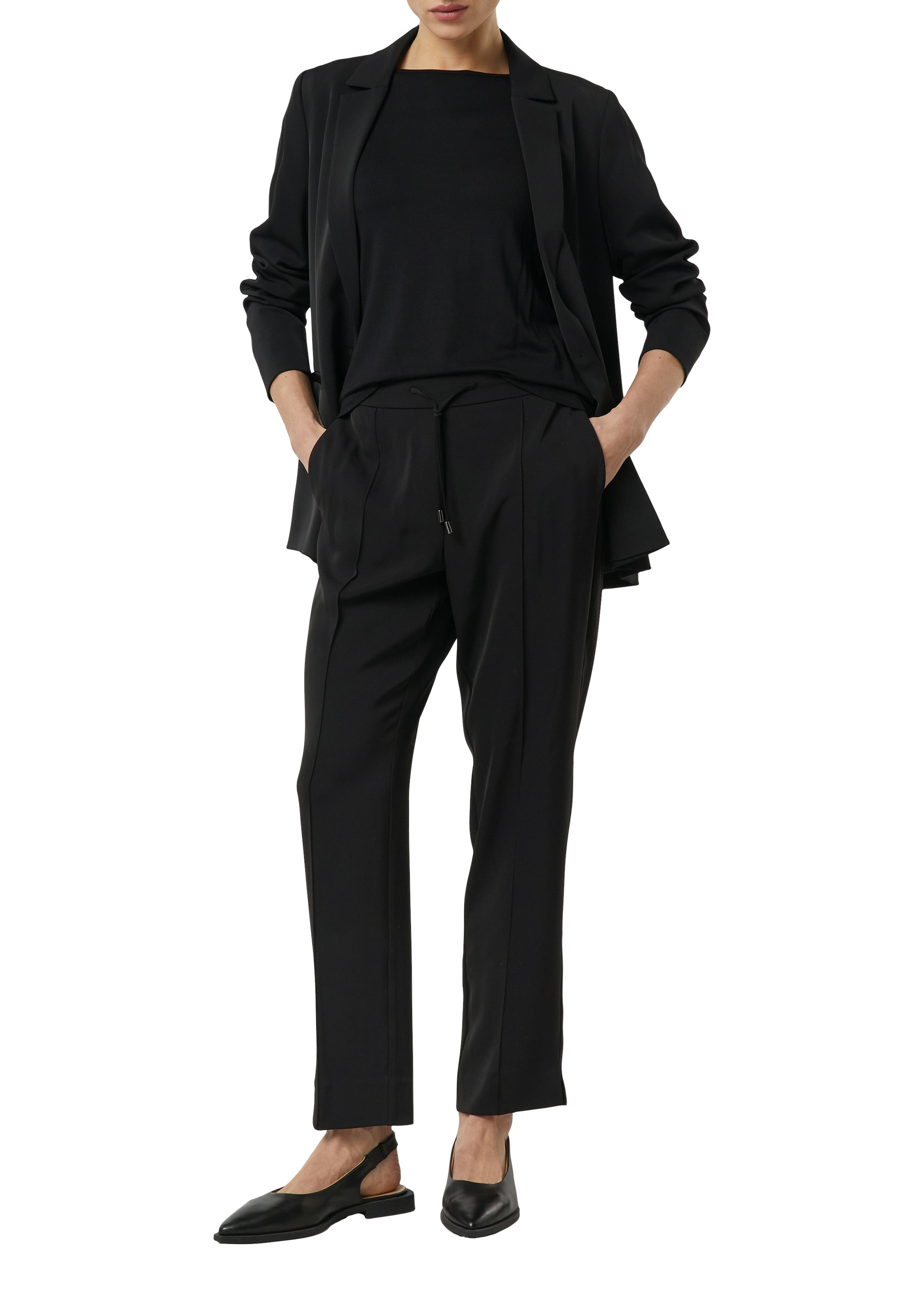 Comma Stoffhose  mit Gummizug und Kordelzug