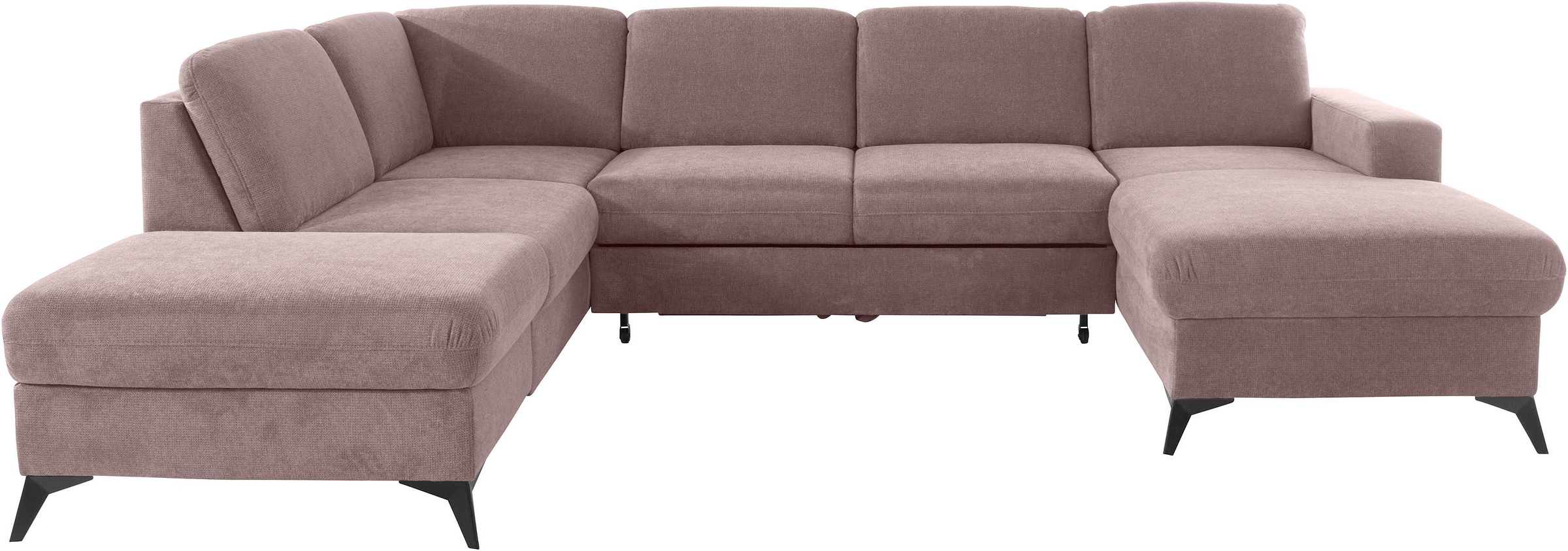 Home affaire Wohnlandschaft »Lolland U-Form« Wahlweise mit Bettfunktion und günstig online kaufen