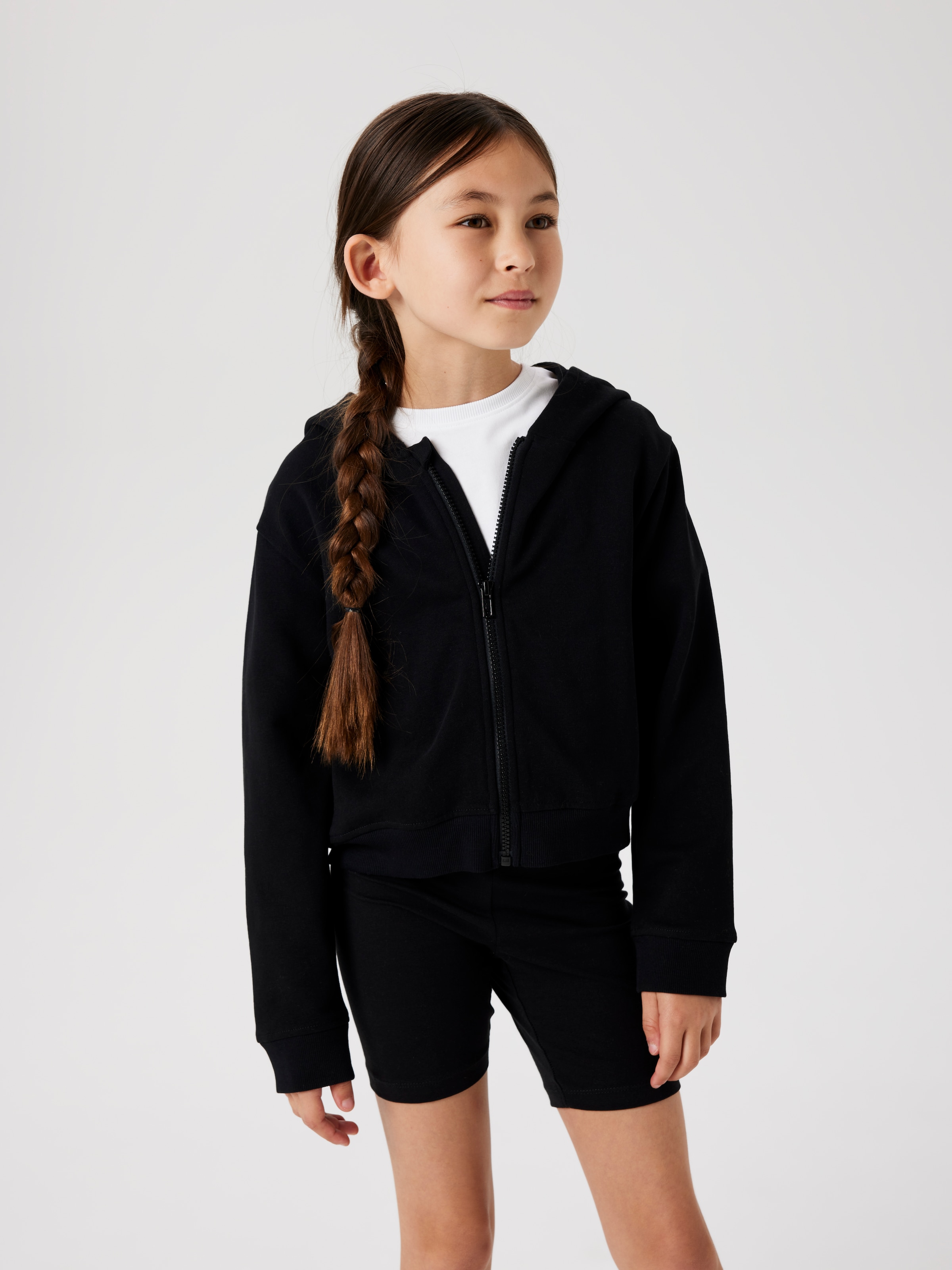 Name It Kapuzensweatjacke »NKFMILLE SHORT NREG SWE CARD WH UNB NOOS«