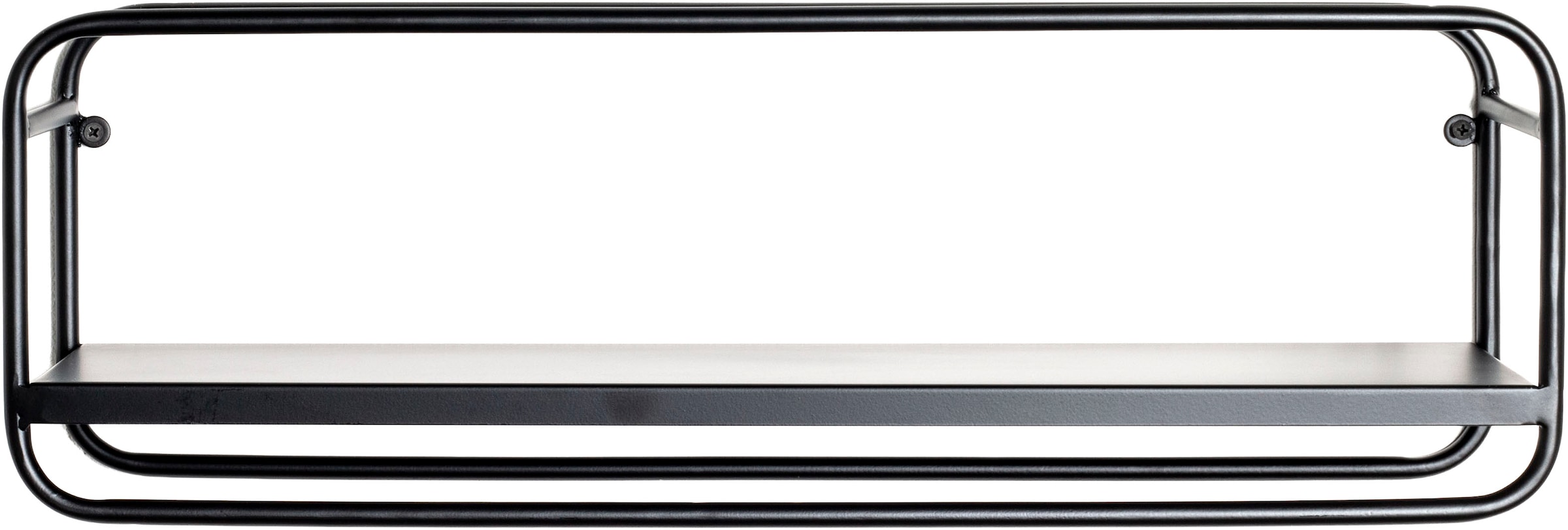 HAKU Wandregal »Hängeregal, Wandboard« rechteckig - aus Metall Schwarz - B/T/H 60/15/20 cm