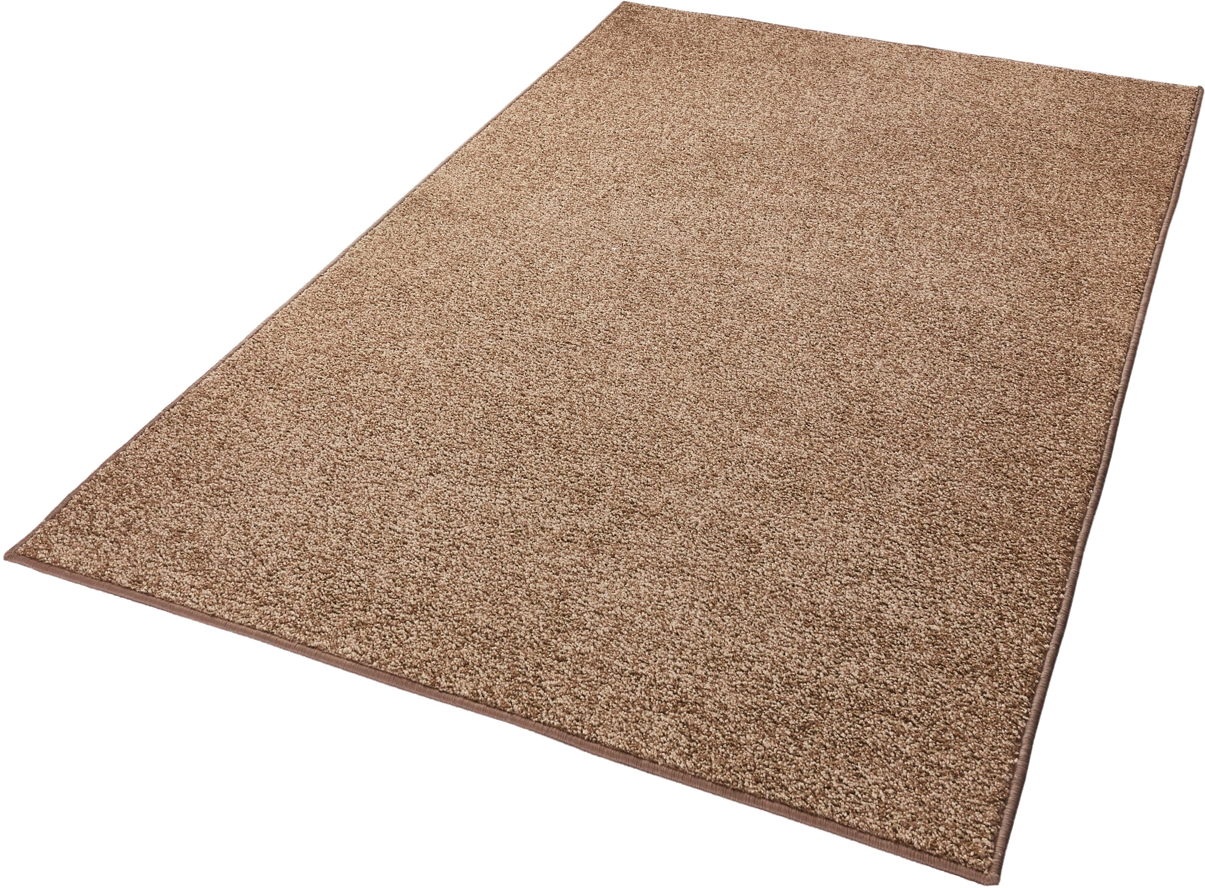HANSE Home Teppich »Pure 100 Kurzflor«, rechteckig, 13 mm Höhe, Kurzflor, uni, umkettelt, Läufer, Wohnzimmer, Kinderzimmer, Flur